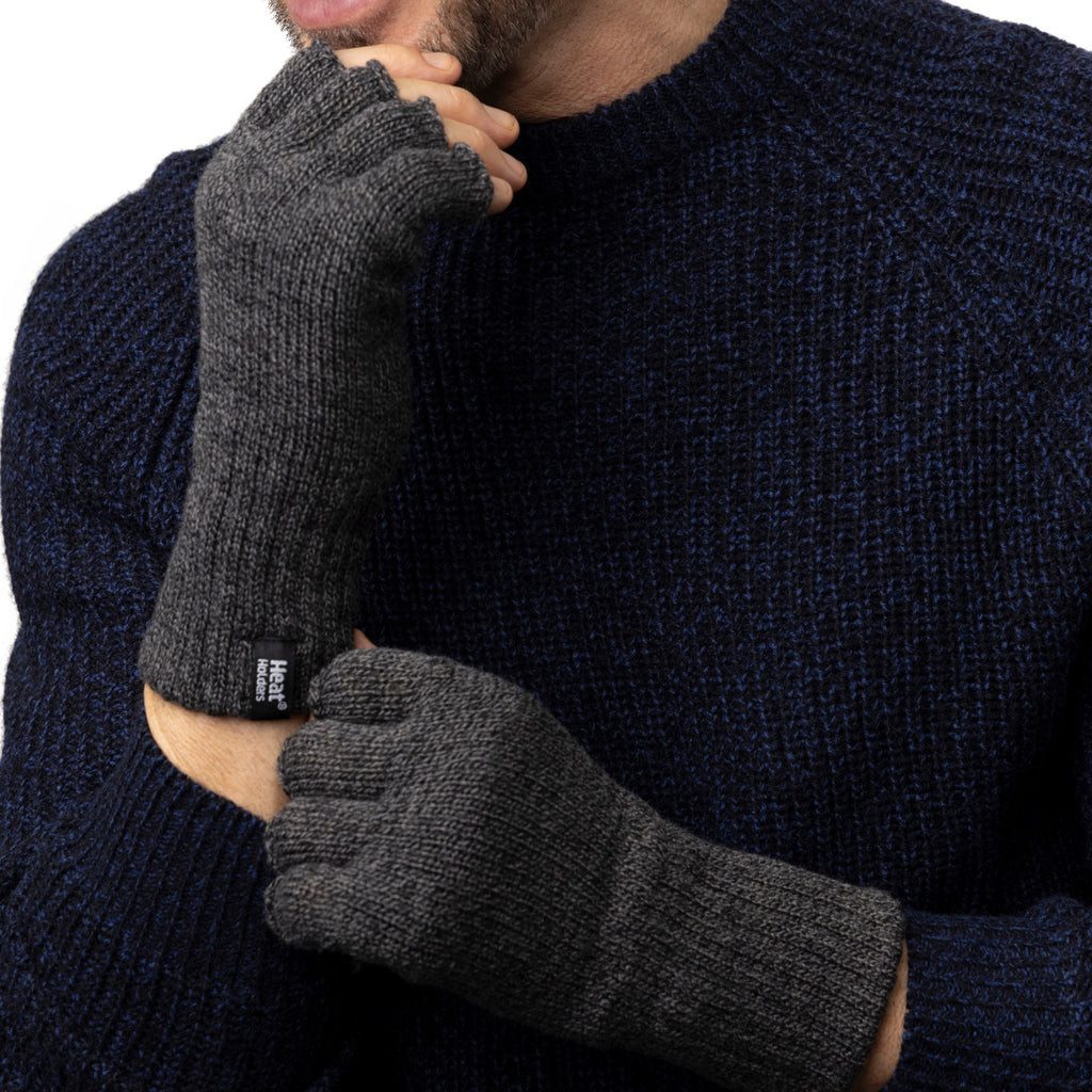 Heat Holders Strickhandschuhe Herren fingerlose Handschuhe günstig online kaufen
