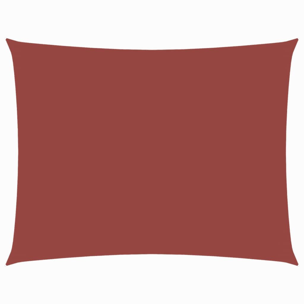 Sonnensegel Sonnensegel Oxford-Gewebe Rechteckig 3x4,5 m Terrakotta-Rot