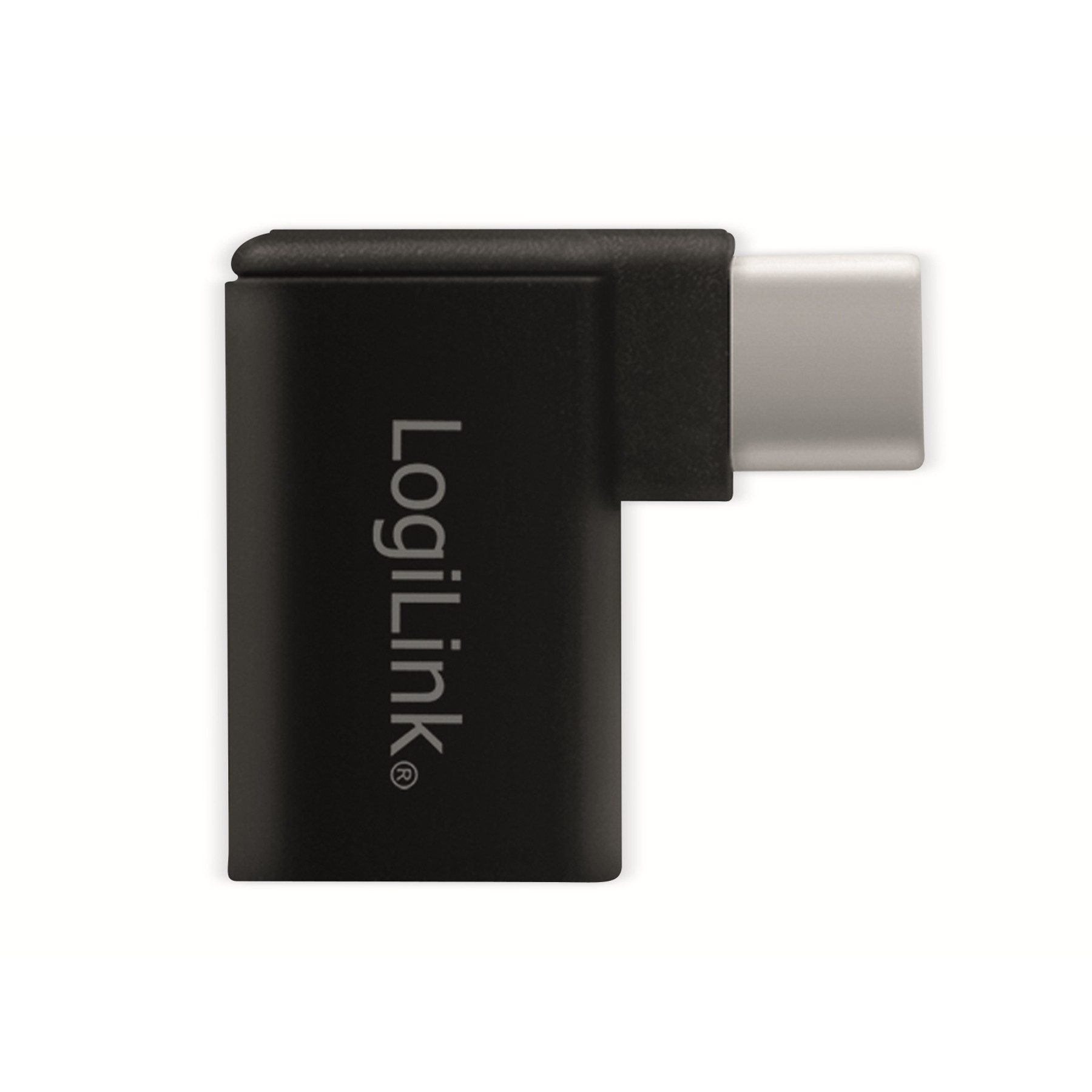 LogiLink LOGILINK USB-Adapter AU0055, schwarz, USB-C auf USB-A, 90° gewinkelt USB-Adapter
