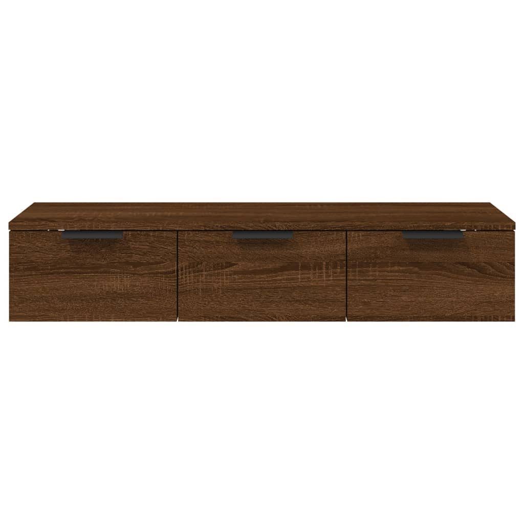 Regal 1-tlg. Braune Braun cm Eichen-Optik Holzwerkstoff, vidaXL Eiche 102x30x20 Wandschrank