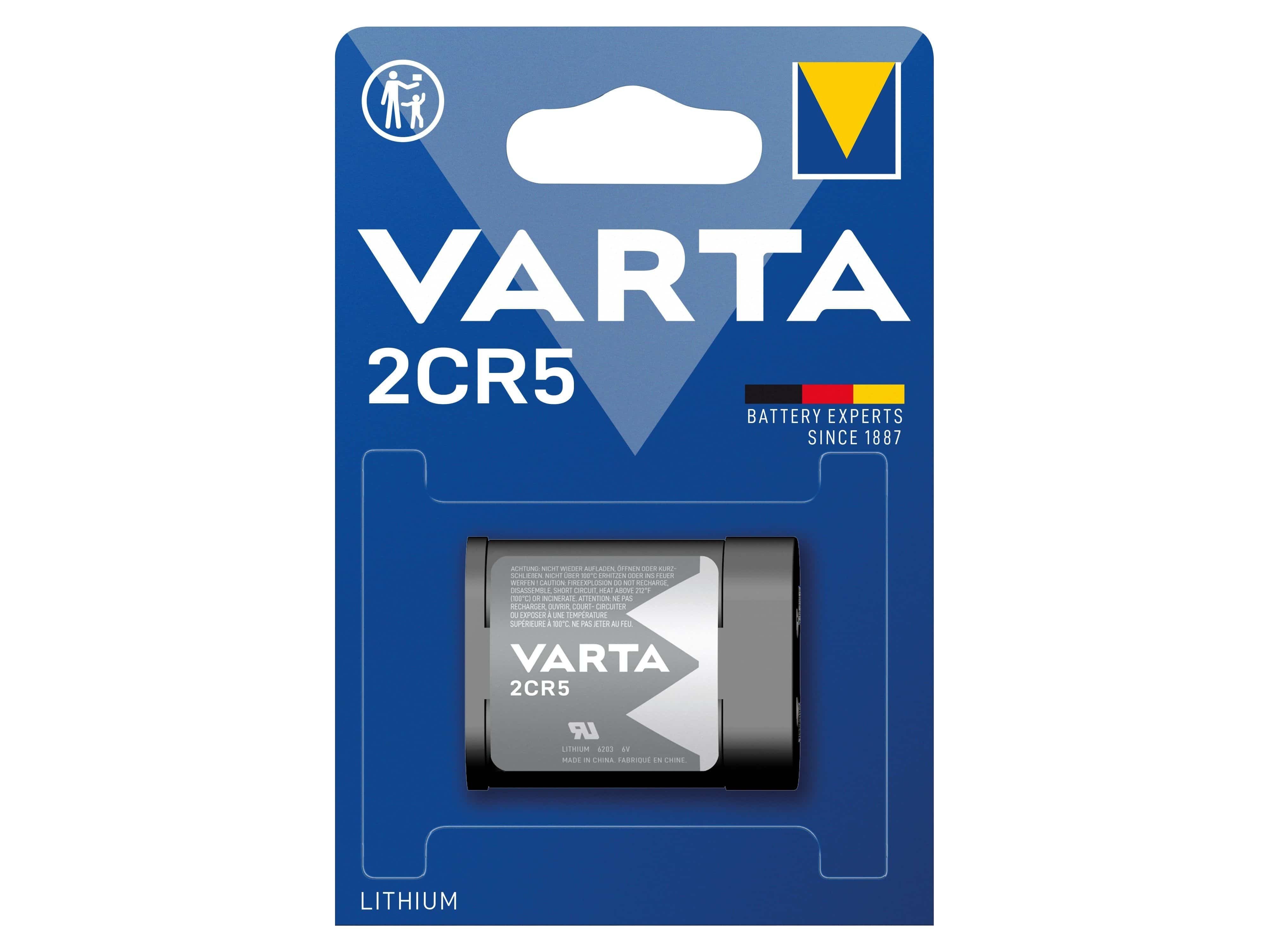 2CR5, Lithium-Batterie, VARTA 6V, Batterie VARTA Photo