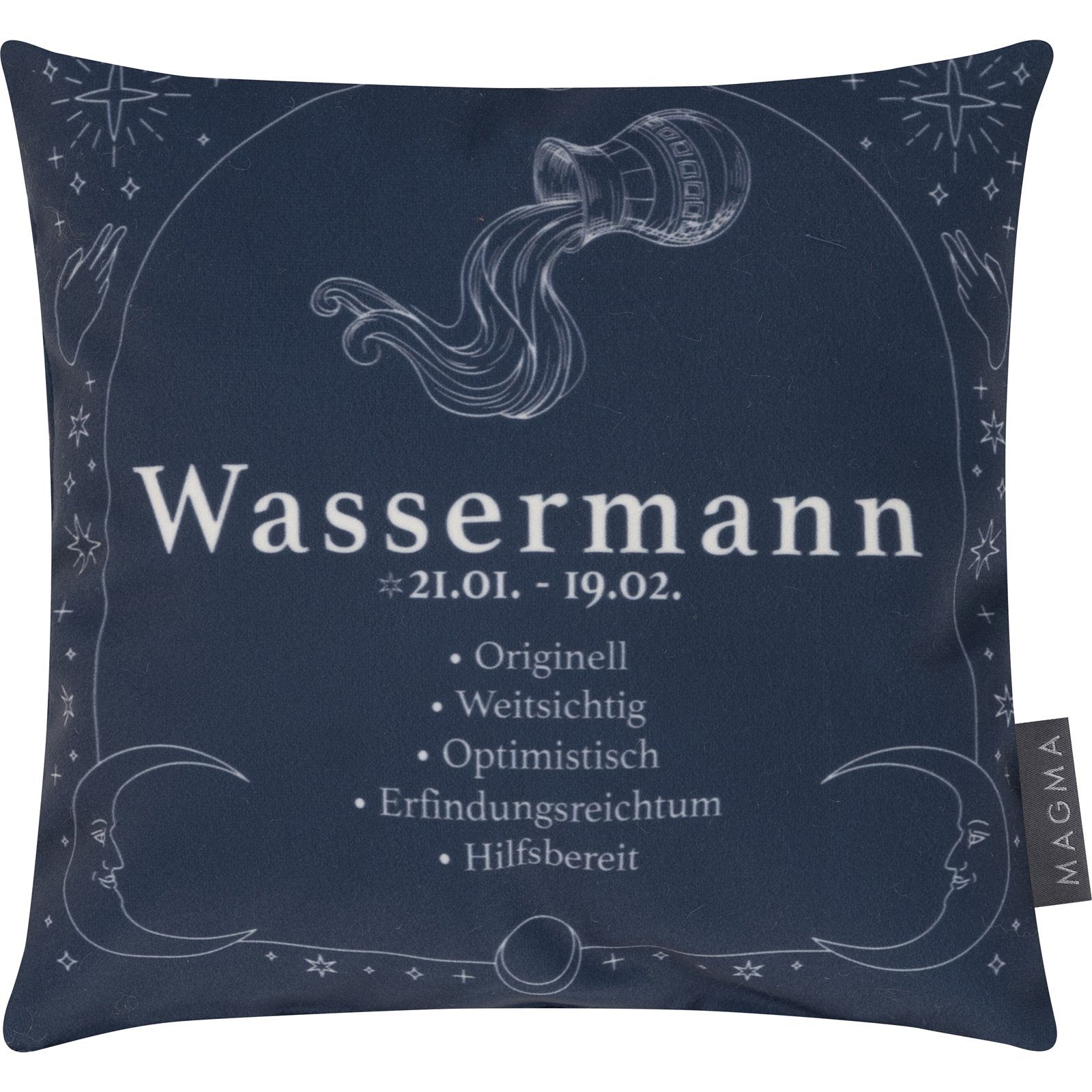 Sofakissen Sternzeichen Wassermann, Dekokissen Kuschelkissen Dekokissen HTI-Living