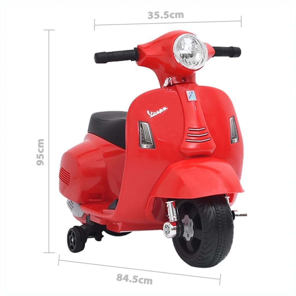 Spielzeug Kinder-Elektrofahrzeuge vidaXL Elektro-Kinderauto Elektrisches Spielzeug-Motorrad Vespa GTS300 Rot
