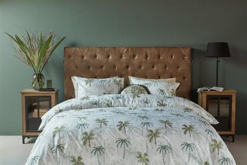 Bettwäsche Palm Para Green 135X200 Grün Renforcé 135 x 200 cm + 1x 80 x 80 c, Rivièra Maison, Baumolle, 2 teilig, Bettbezug Kopfkissenbezug Set kuschelig weich hochwertig