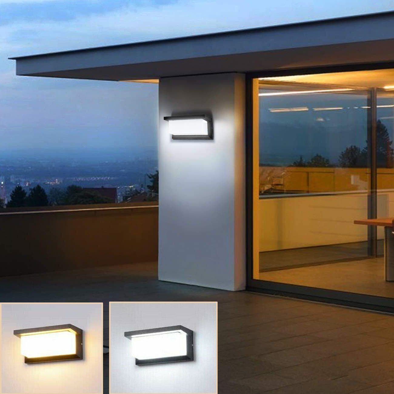 oyajia Außen-Wandleuchte 18W LED Wandlampe mit günstig online kaufen