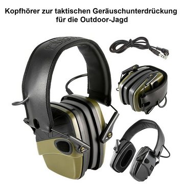 yozhiqu Taktische Kopfhörer mit Geräuschunterdrückung für die Outdoor-Jagd Kopfhörer (Intelligente Kopfhörer zur Schallisolierung und Geräuschreduzierung)