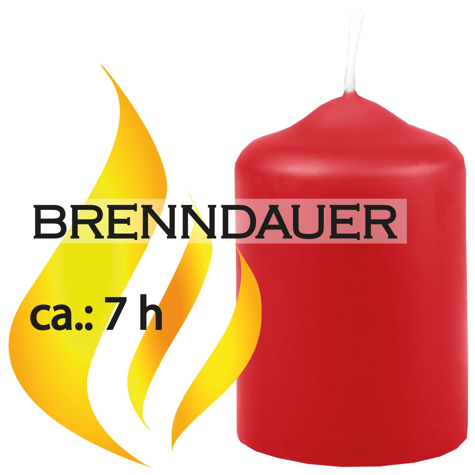 HS Candle Stumpenkerze Dekokerze (12-tlg), Wachskerzen günstig online kaufen