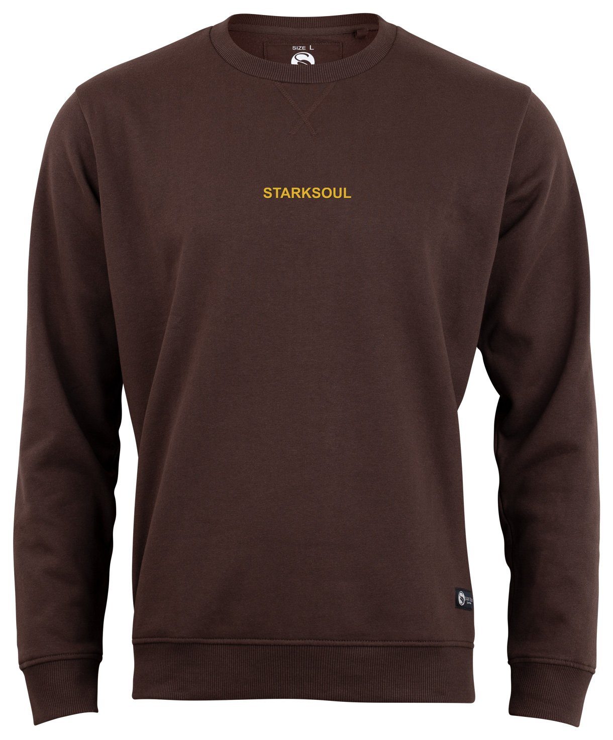 Stark Soul® Sweatshirt Sweatshirt EMBOSSED Rundhals-Sweater – Pullover, Innen angeraut Unisex
