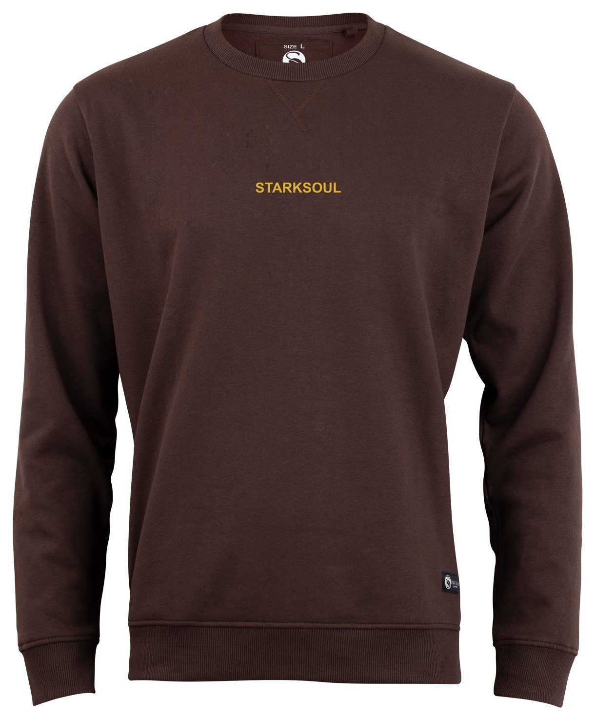 Stark Soul® Sweatshirt Sweatshirt EMBOSSED Rundhals-Sweater günstig online kaufen