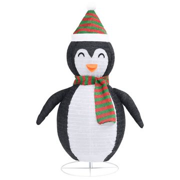 vidaXL Dekolicht Weihnachtsdekoration Pinguin-Figur LED Luxus-Gewebe 60 cm