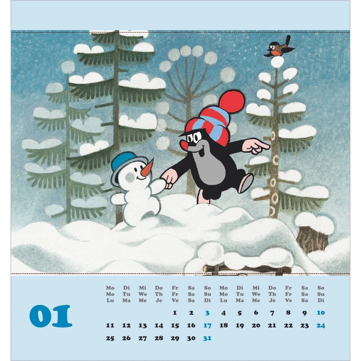 Wandkalender Der kleine Maulwurf 2027