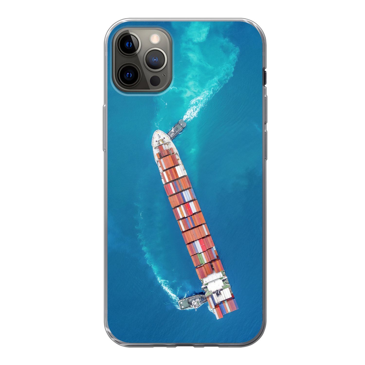 Muchowow Handyhülle Schiff Container Wasser Meer Handyhülle Apple Iphone 13 Pro Max 