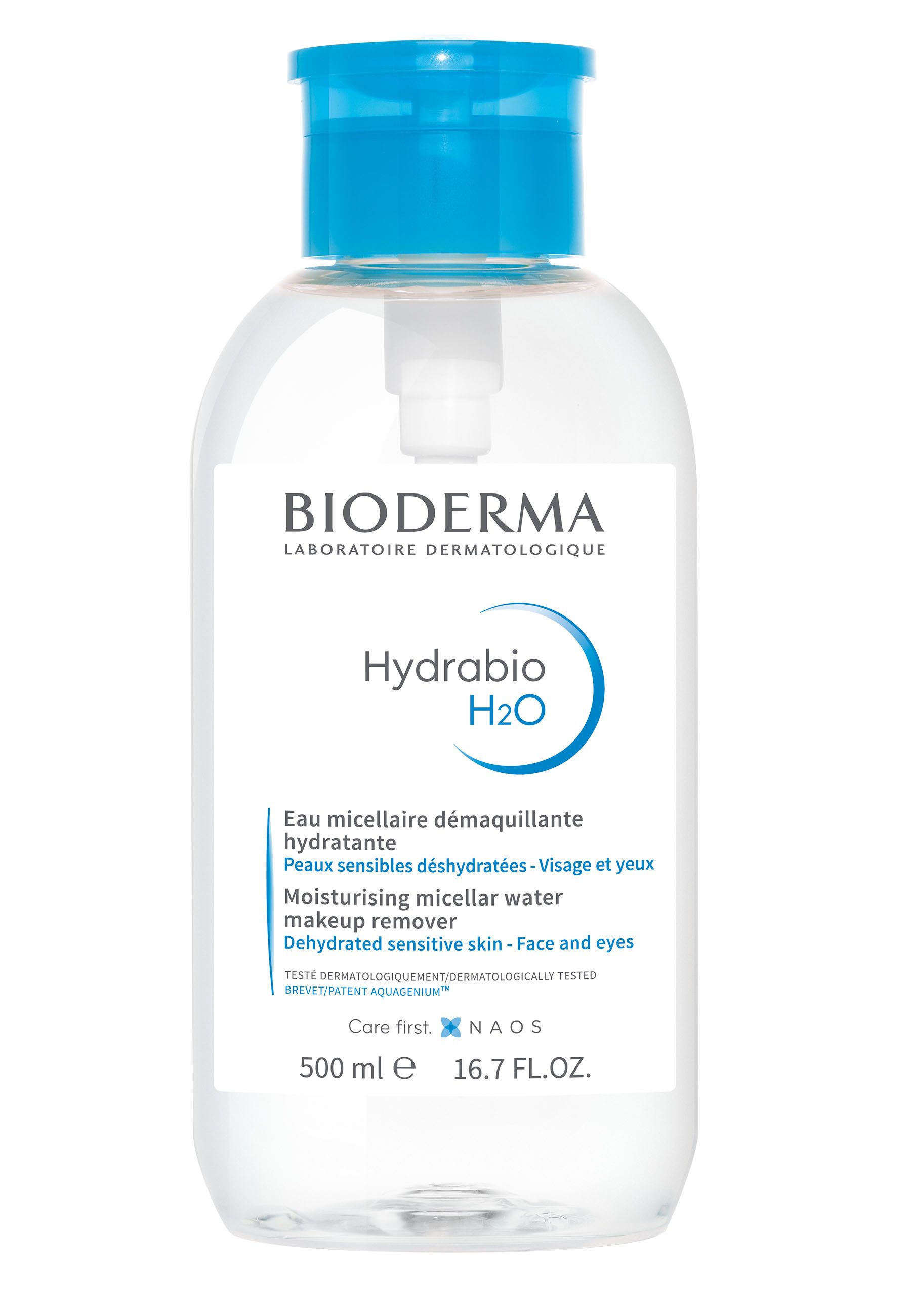 Bioderma Make-up-Entferner Hydrabio H2O Pump Mizellenwasser, Reinigung, Make-up-Entferner, Тонер для лица - 3 in 1