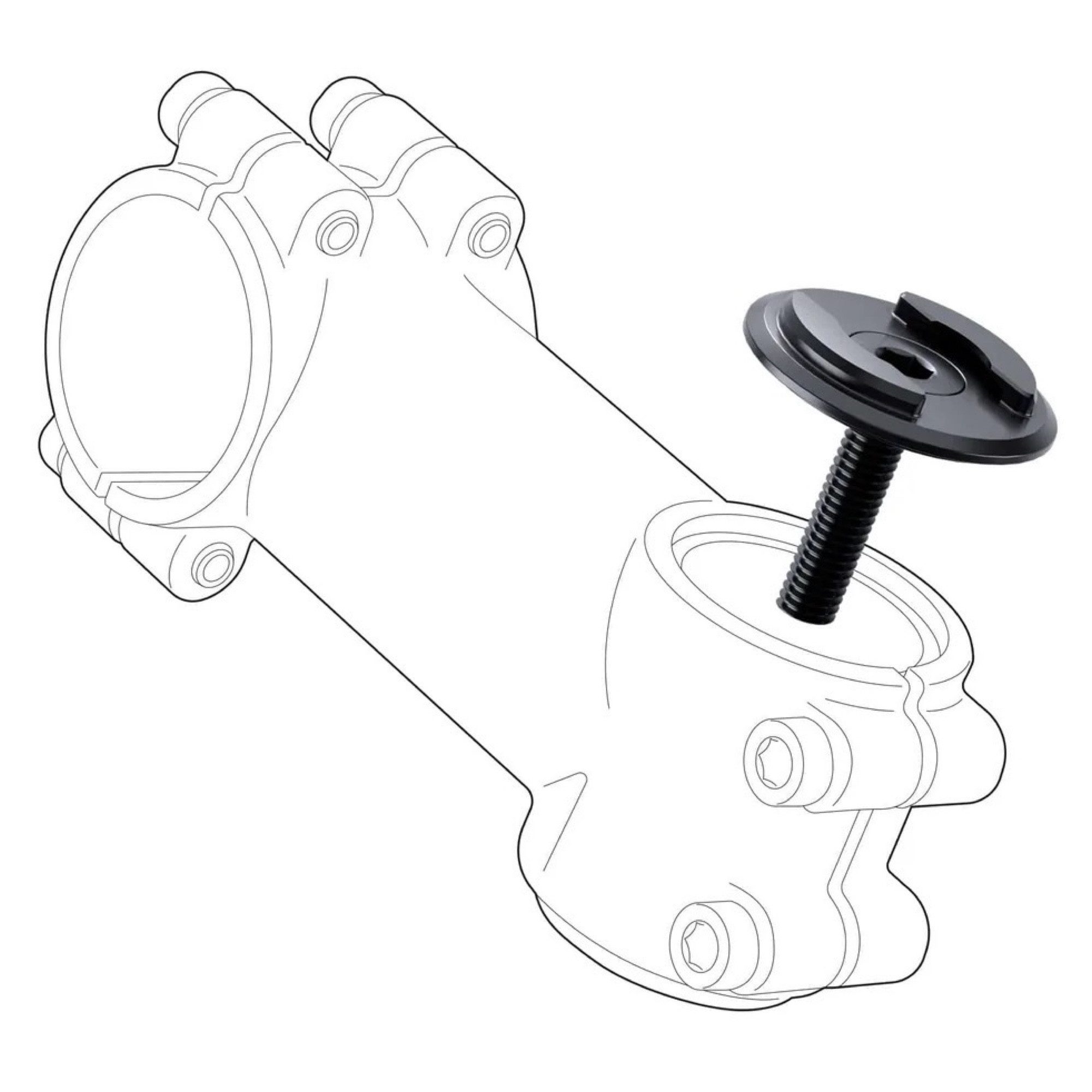 SP Connect Handyhülle SP Connect Micro Stem Mount Pro Fahrrad Top Cap Vorbau Handy Halter – Bild 5 von 5