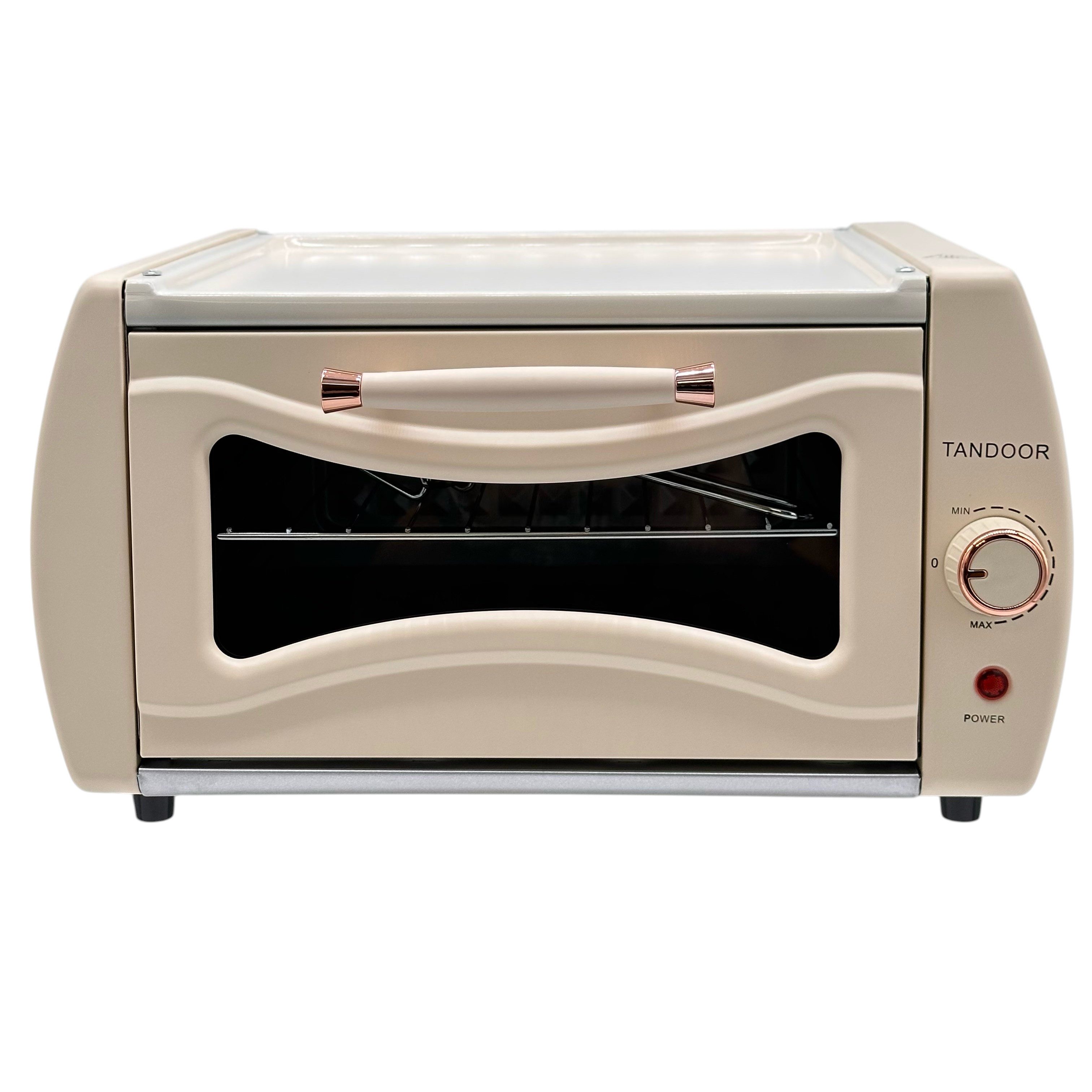 Goldhofer Pizzaofen  NEU bei OTTO: Cremeweißer Tandoor-Ofen – Stil & Feuer in Perfektion!, Cremeweißer Mini Tandoor Ofen Kompakt (2100W) mit Grillrost