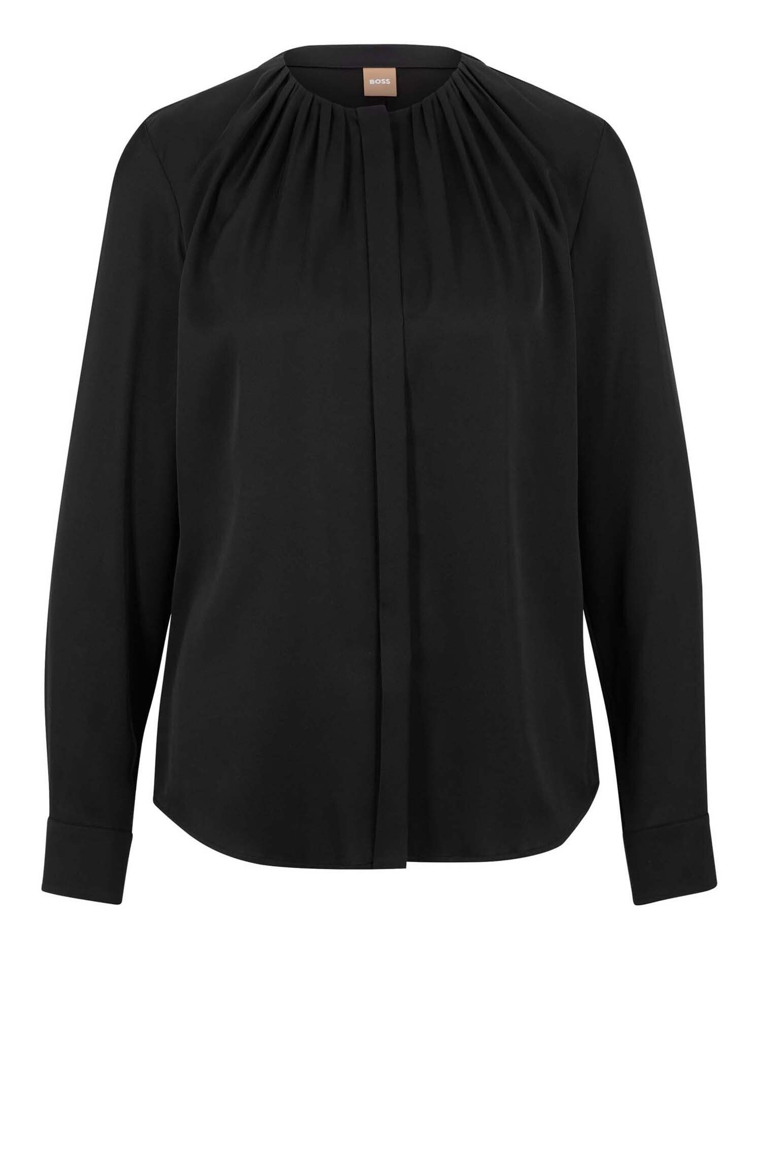 BOSS Klassische Bluse Banorah (1-tlg) Schwarz (001)