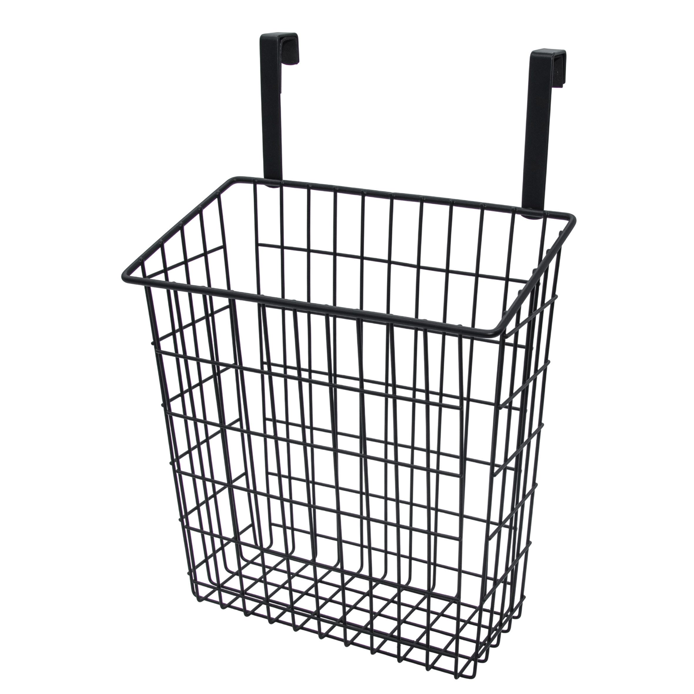 Spetebo Hängekorb Metall schwarz für Schranktüren (Anzahl, 1 St., Stück), Platzsparende Aufbewahrungslösung