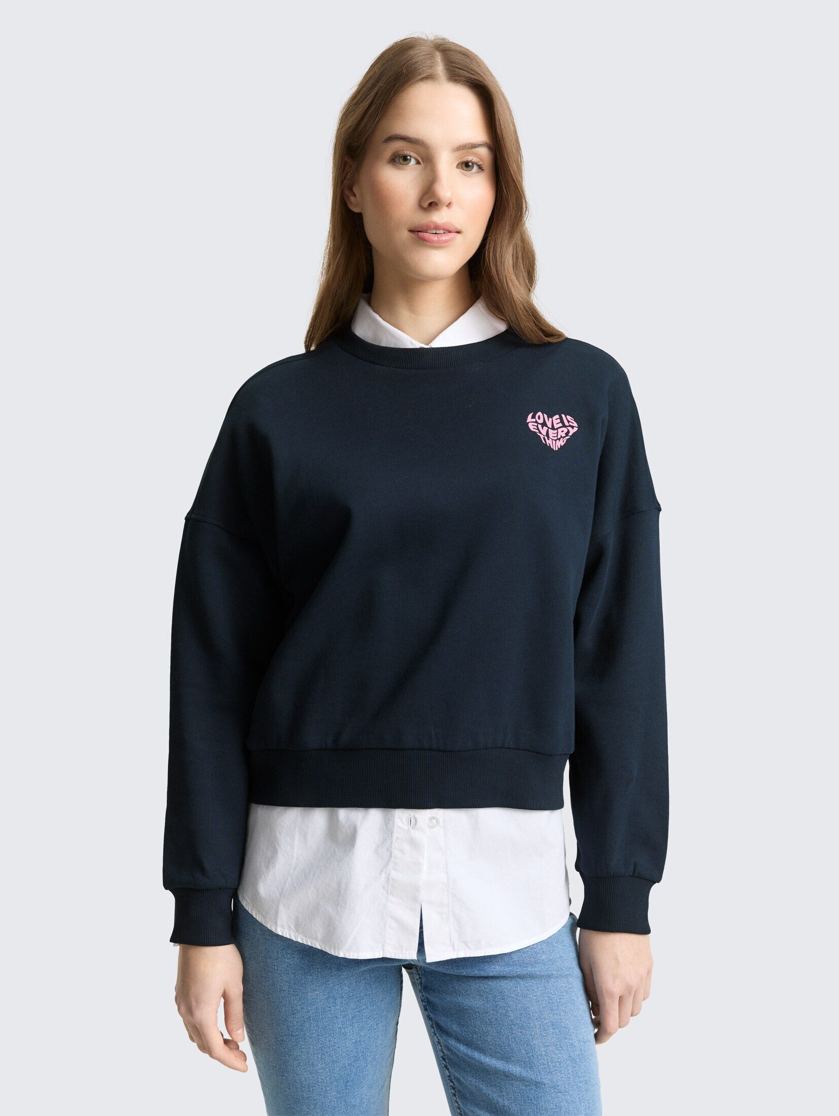 TOM TAILOR Denim Sweatshirt Strick & Sweatshirts Loose Fit Sweatshirt