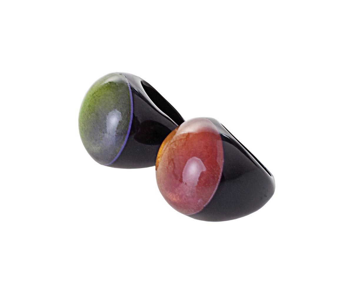 Brigitte von Boch Fingerring Semaforo Ring Ombre Grün – Bild 2 von 2