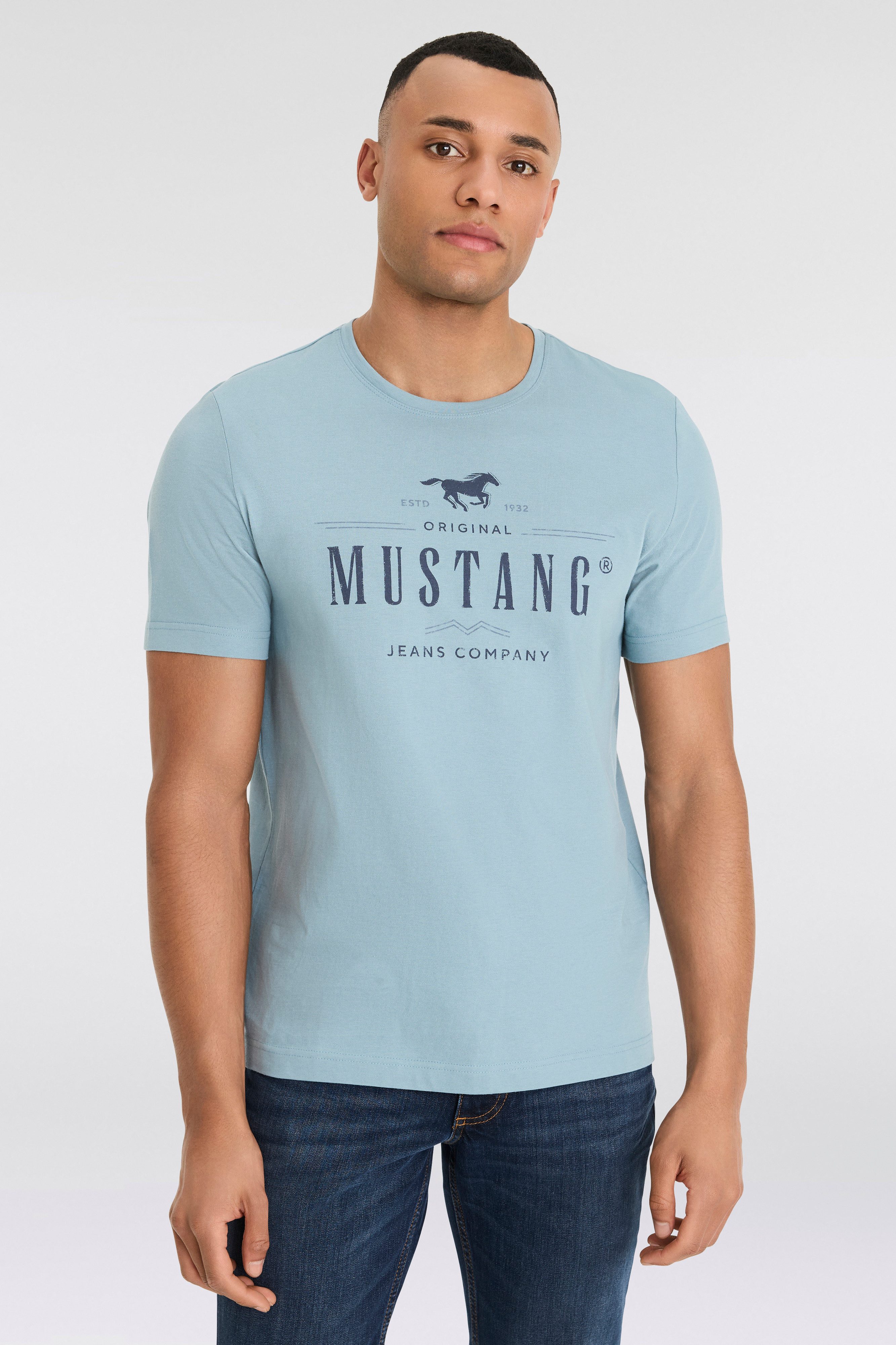 MUSTANG T-Shirt MU Style Alex C Print aus Baumwolle günstig online kaufen