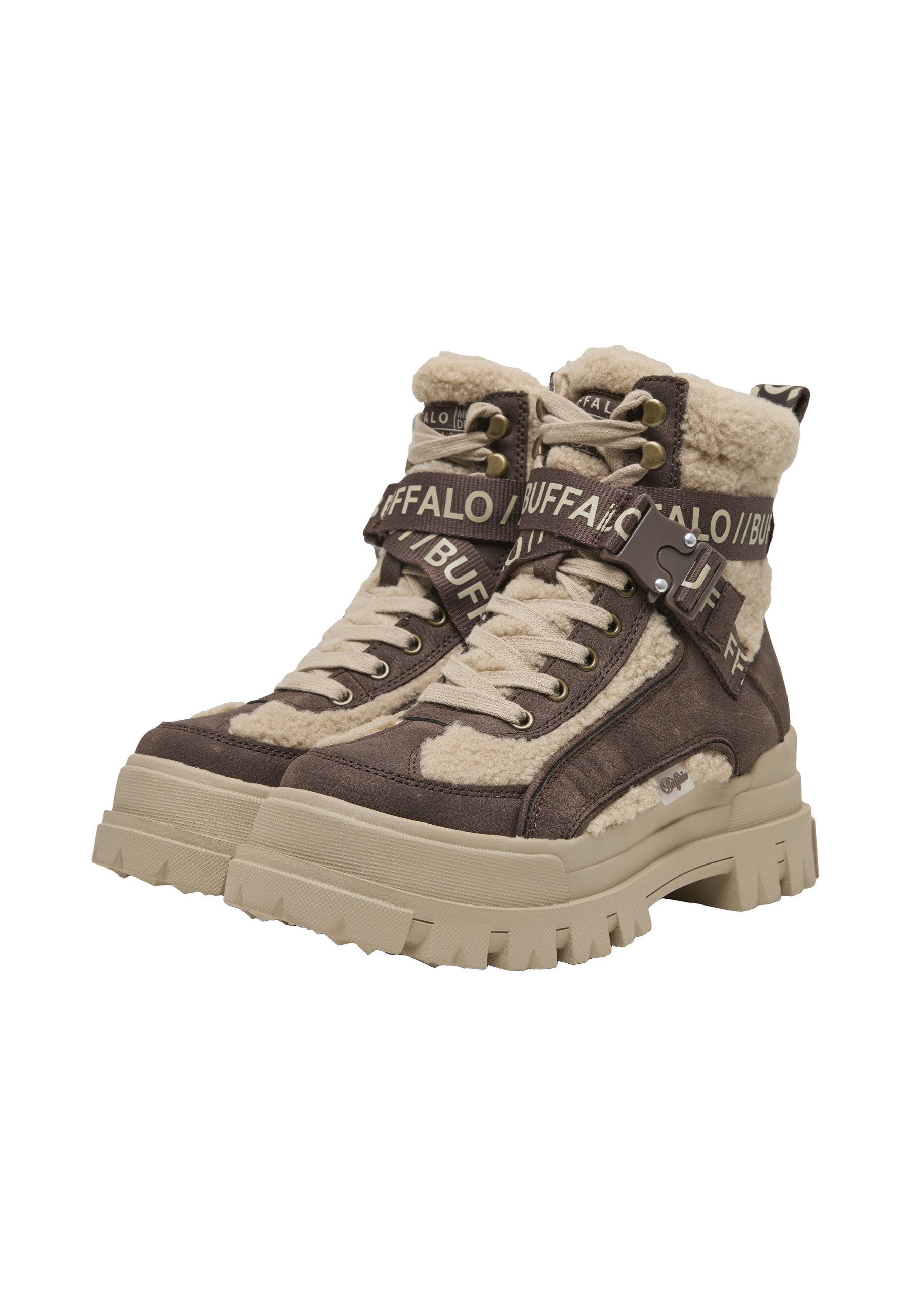 Buffalo Aspha Com1 Warm Vegan Nappa/Fake Fur Stiefel