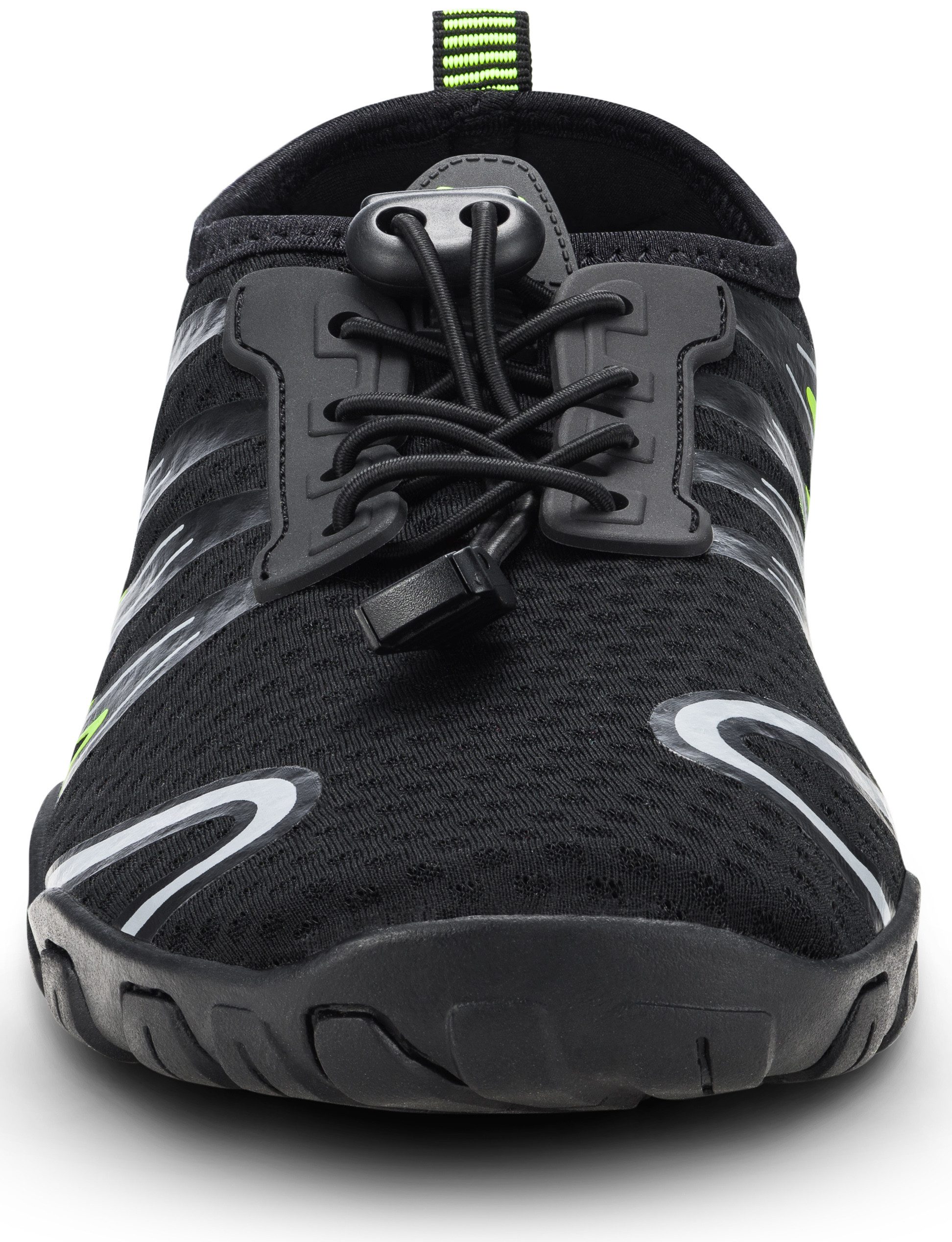 Aqua Speed Gekko Strandschuhe Gr. 46 – Schwarz/Grau mit Handtuchbeilage Wasserschuh (Strandschuhe mit Mesh-Oberfläche – weich & temperaturausgleichend) Thermenf – Bild 4 von 5