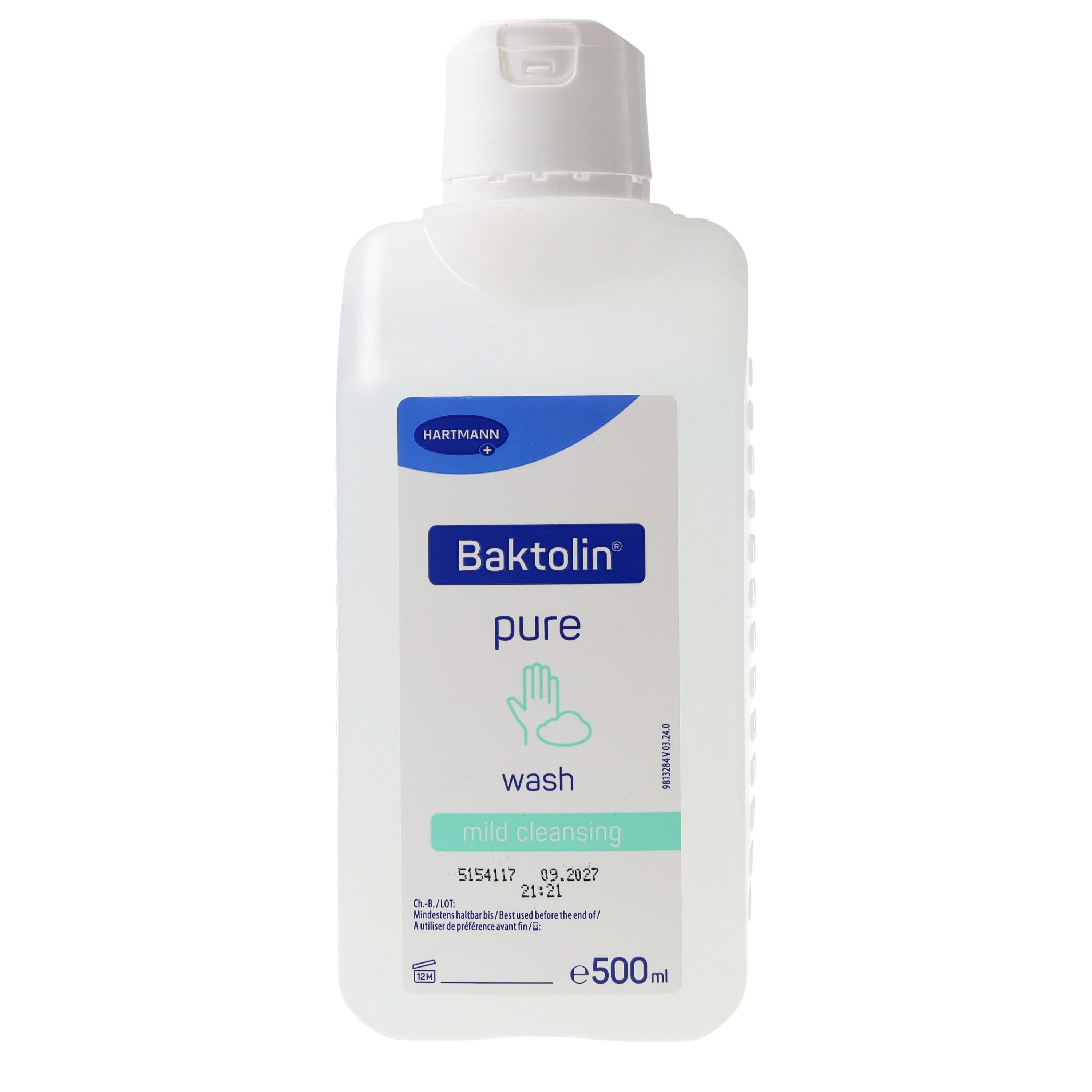 PAUL HARTMANN AG Flüssigseife Baktolin pure wash - Besonders milde Waschlotion 500ml, 1-tlg., sehr gute Hautverträglichkeit