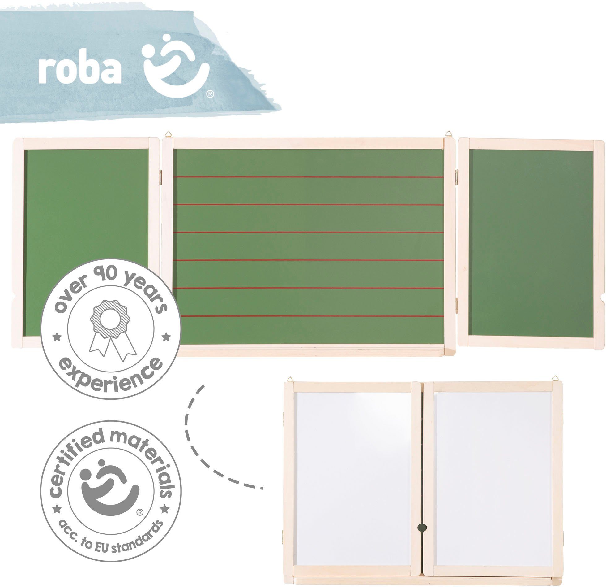 roba® Wandtafel Schreib- & Maltafel magnetisch, weiß – Bild 4 von 5