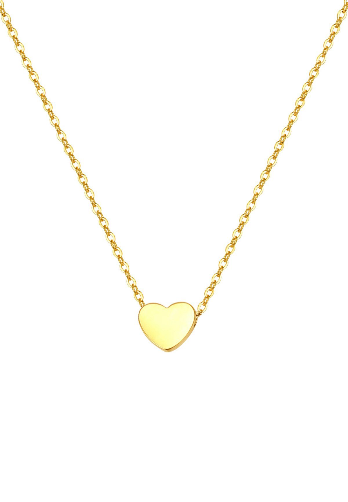 Hey Happiness Herzkette Sweetheart Anhänger Halskette Damen, Vergoldet 18K günstig online kaufen