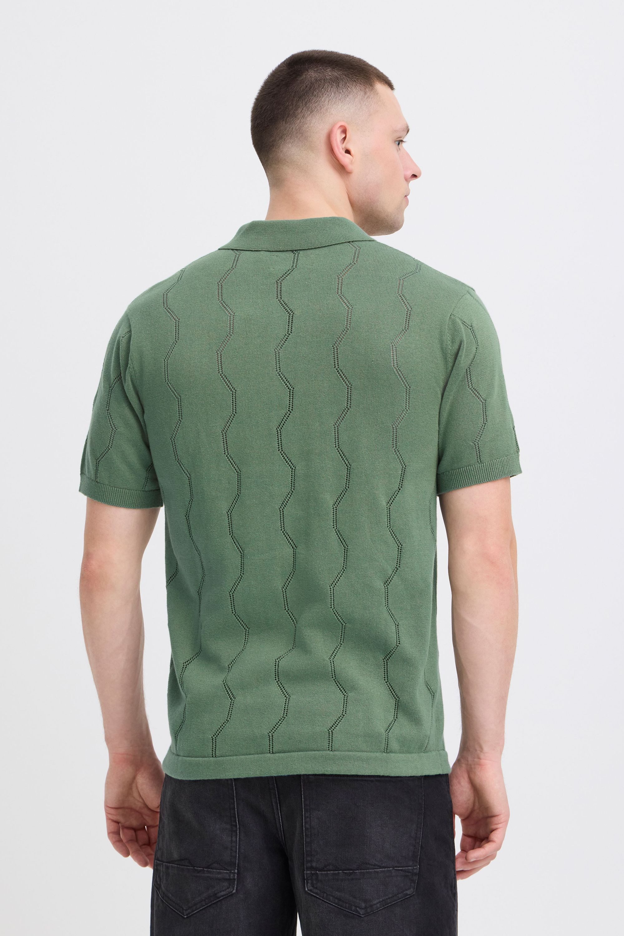 Blend Poloshirt BHDuran Knit Modernes Poloshirt mit Lochstrickmuster – Bild 4 von 5
