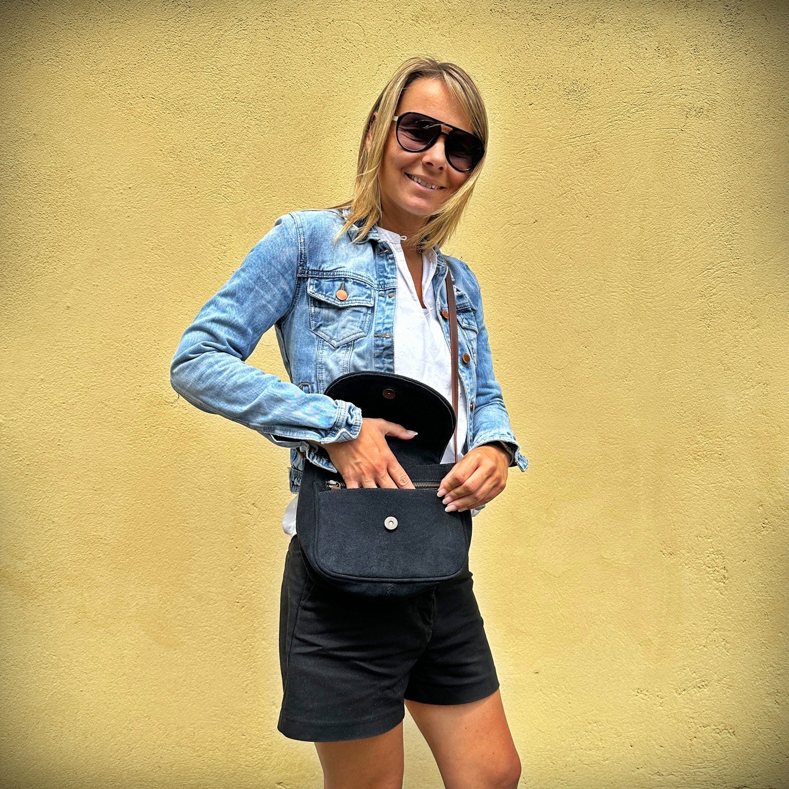 LECONI Umhängetasche Ledertasche Damentasche Handtasche Schultertasche günstig online kaufen
