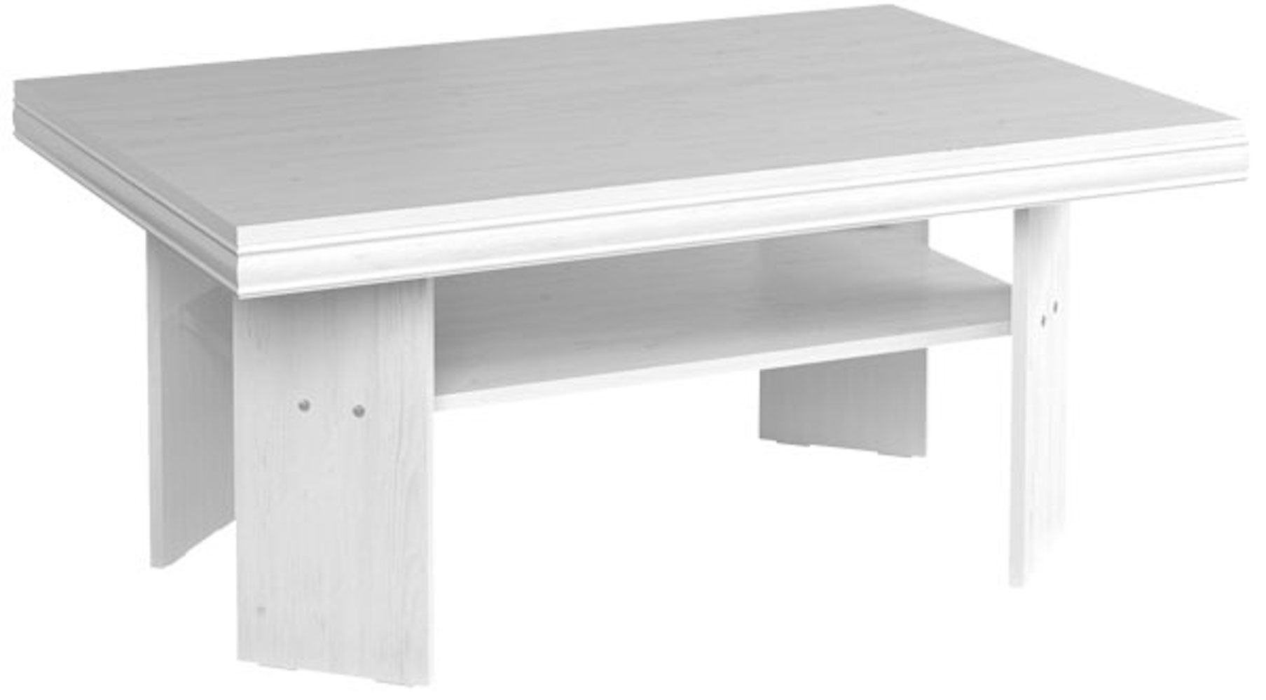 Feldmann-Wohnen Couchtisch Kora, 120x80cm mit Ablage anderson pine rustikal