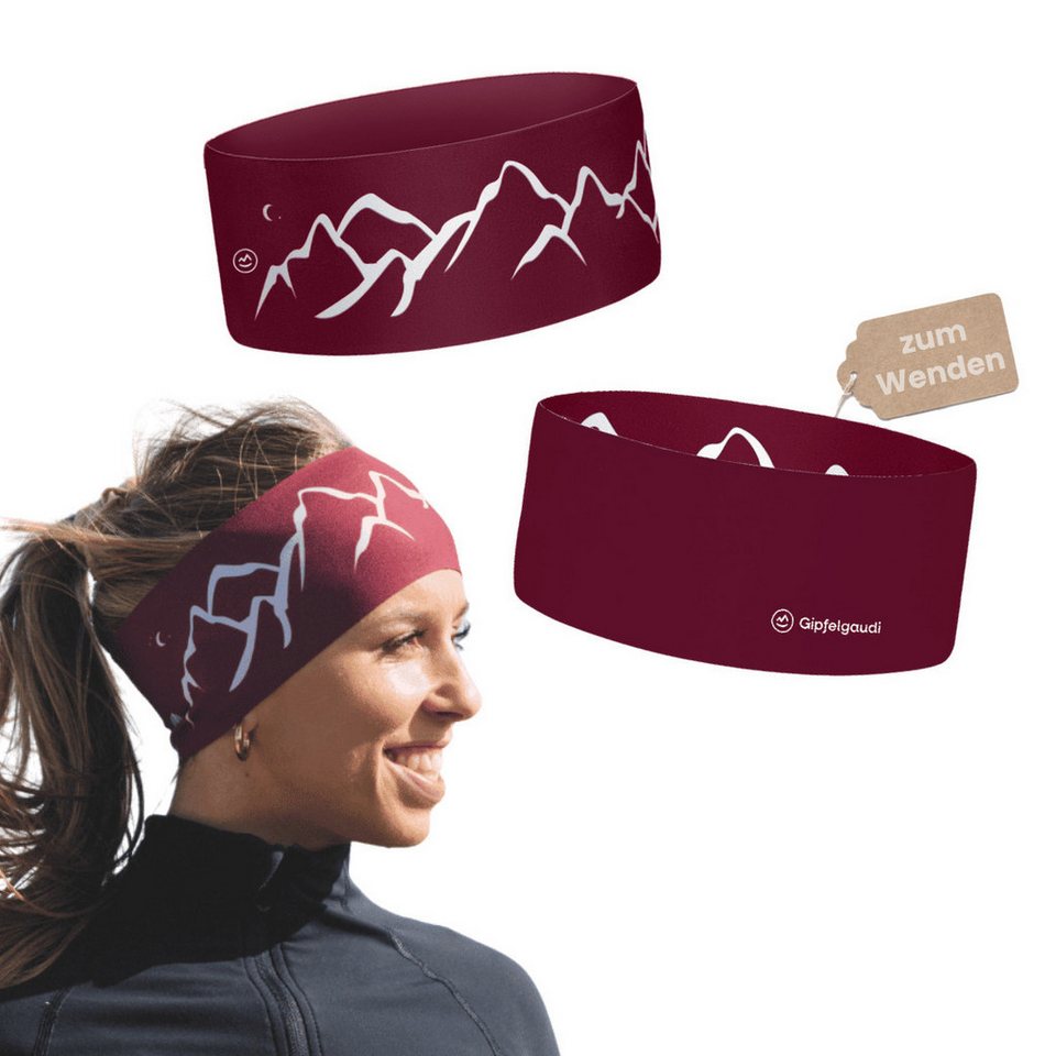 Gipfelgaudi Stirnband Outdoor Stirnband Atmungsaktiv & rutschfest, Ideal für Sport, Outdoor angenehmes und weiches Material für 100% Tragekomfort, elastisch
