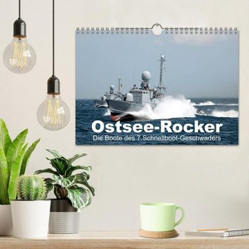 CALVENDO Wandkalender Ostsee-Rocker (Wandkalender 2024 DIN A4 quer), CALVENDO Monatskalender