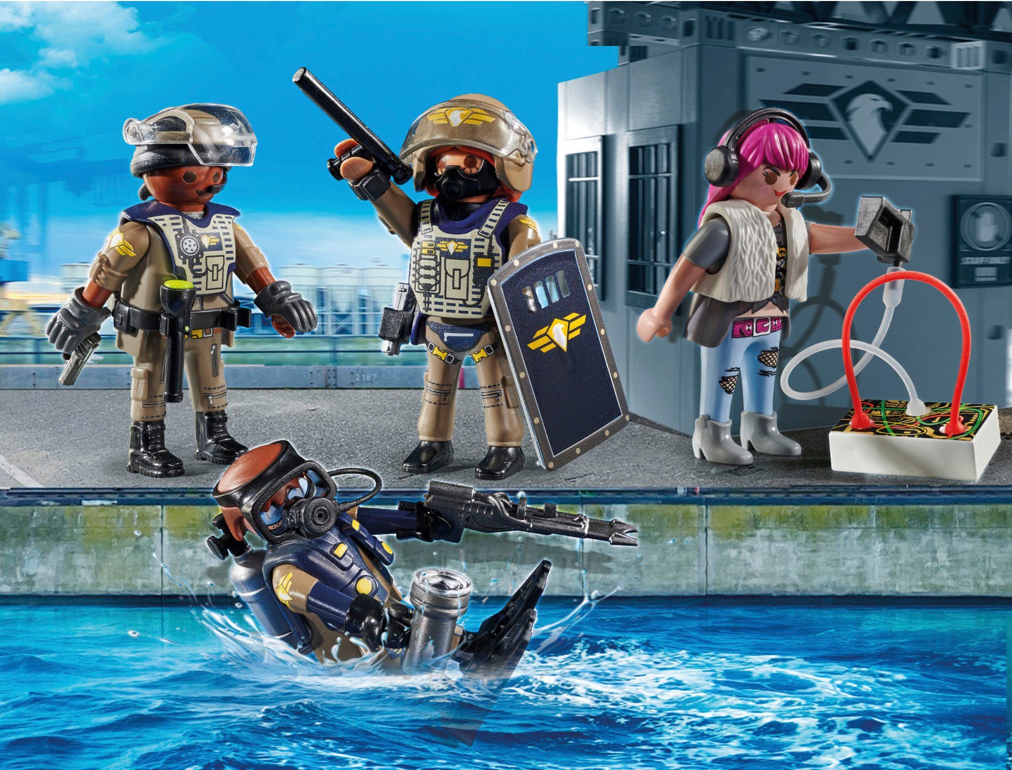 Playmobil® SWAT-Figurenset (71146), My Action Heroes Konstruktions-Spielset, (37 St), Made in Europe
