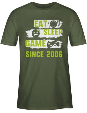 Shirtracer T-Shirt Eat Sleep Game Since 2006 Achtzehn 18. Geburtstag