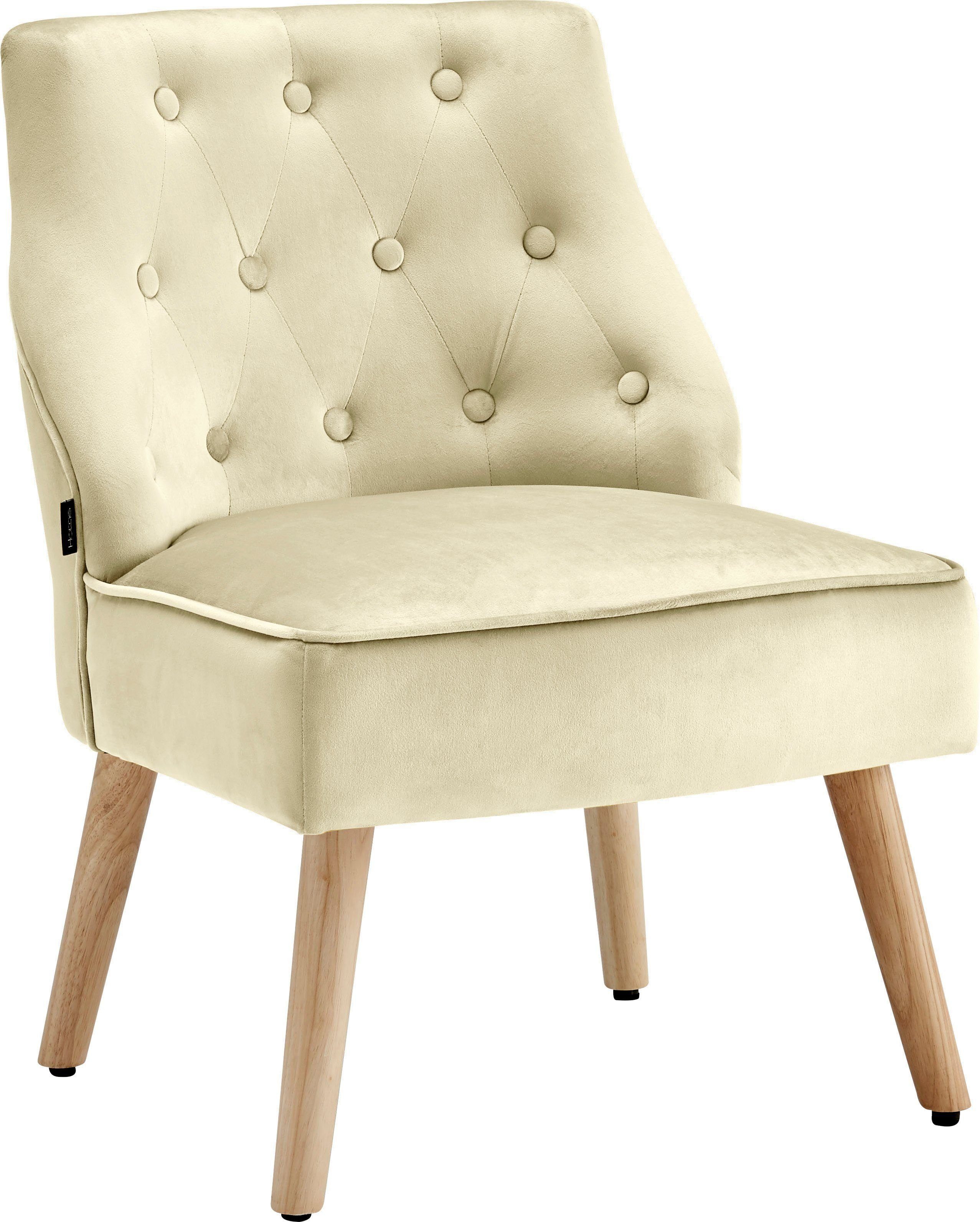 OTTO home Esszimmersessel Emery, 2er Set, aus schönem weichen Samtvelours Bezug, Sitzhöhe 42 cm