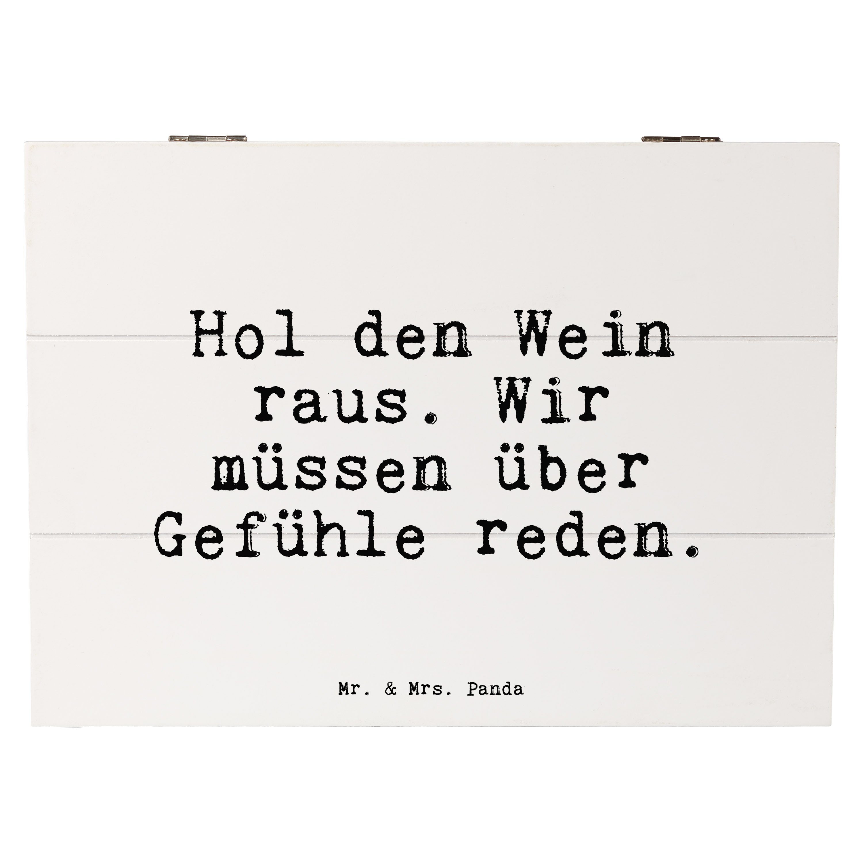 Mr. & Mrs. Panda Dekokiste »Hol den Wein raus.... Weiß Geschenk