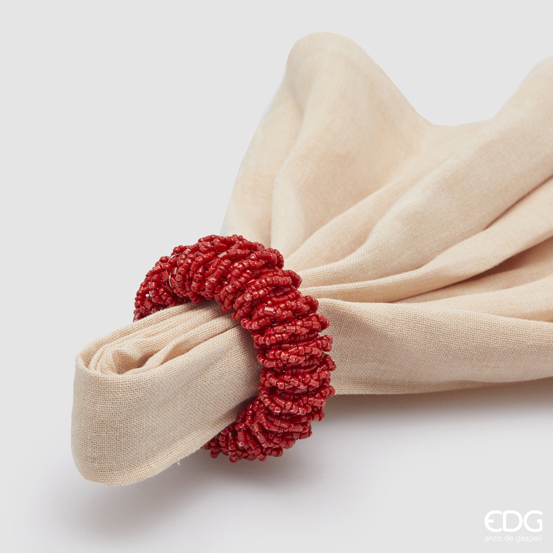 enzo de gasperi Serviettenring 4er-Set Serviettenringe mit bunten Perlen verziert - 5 Varianten. € 24,95