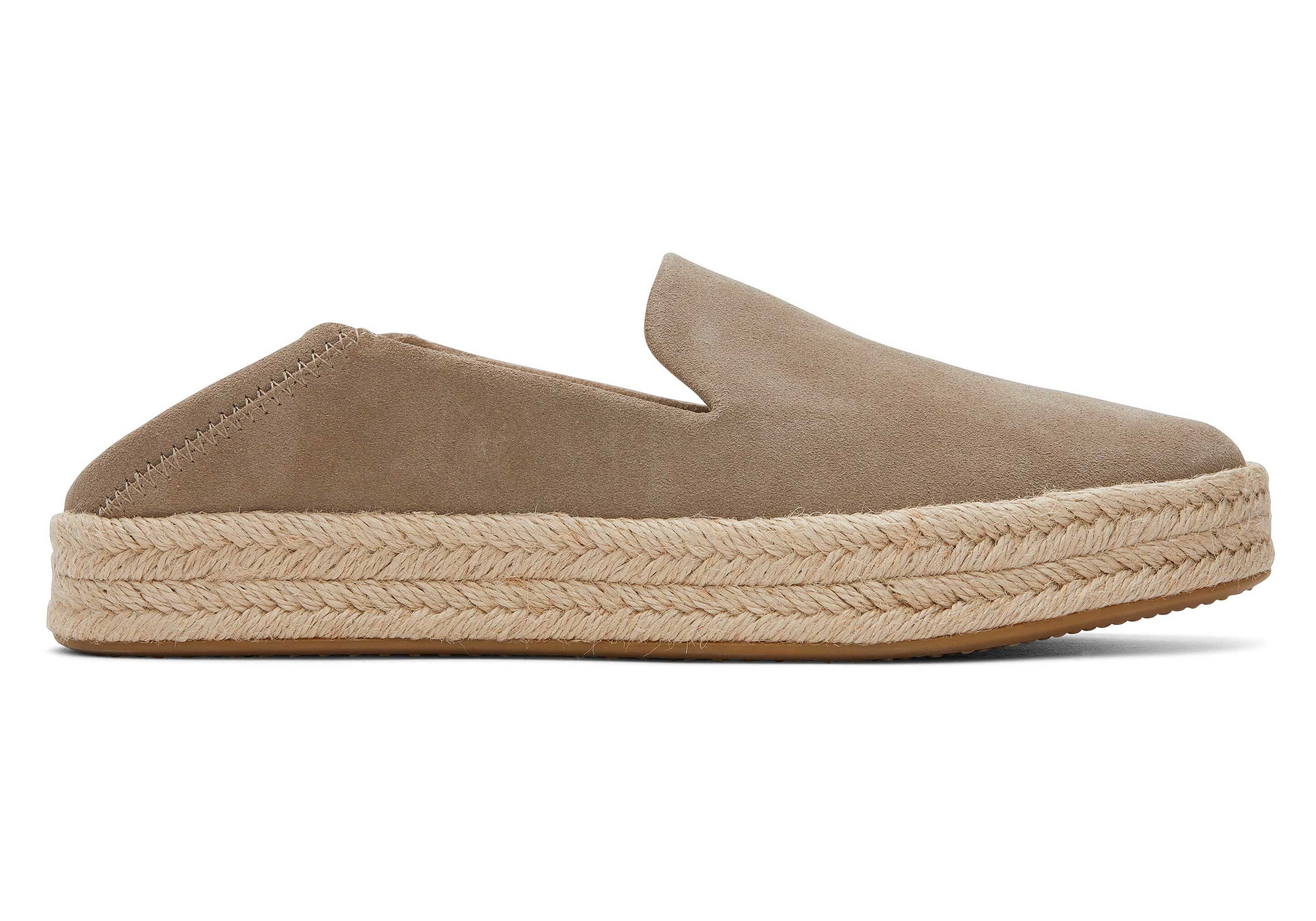 TOMS Carolina Taupe Suede Espadrille Espadrille