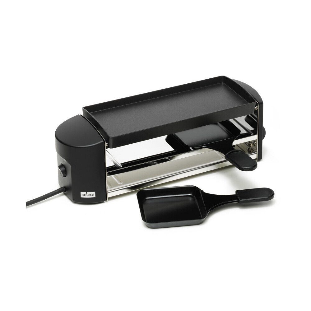 Stöckli Raclette Raclette Cheeseboard Twin für 2 35 cm anthrazit, Raclette Cheeseboard Twin für, 34,50cm, Aluguss, anthrazit