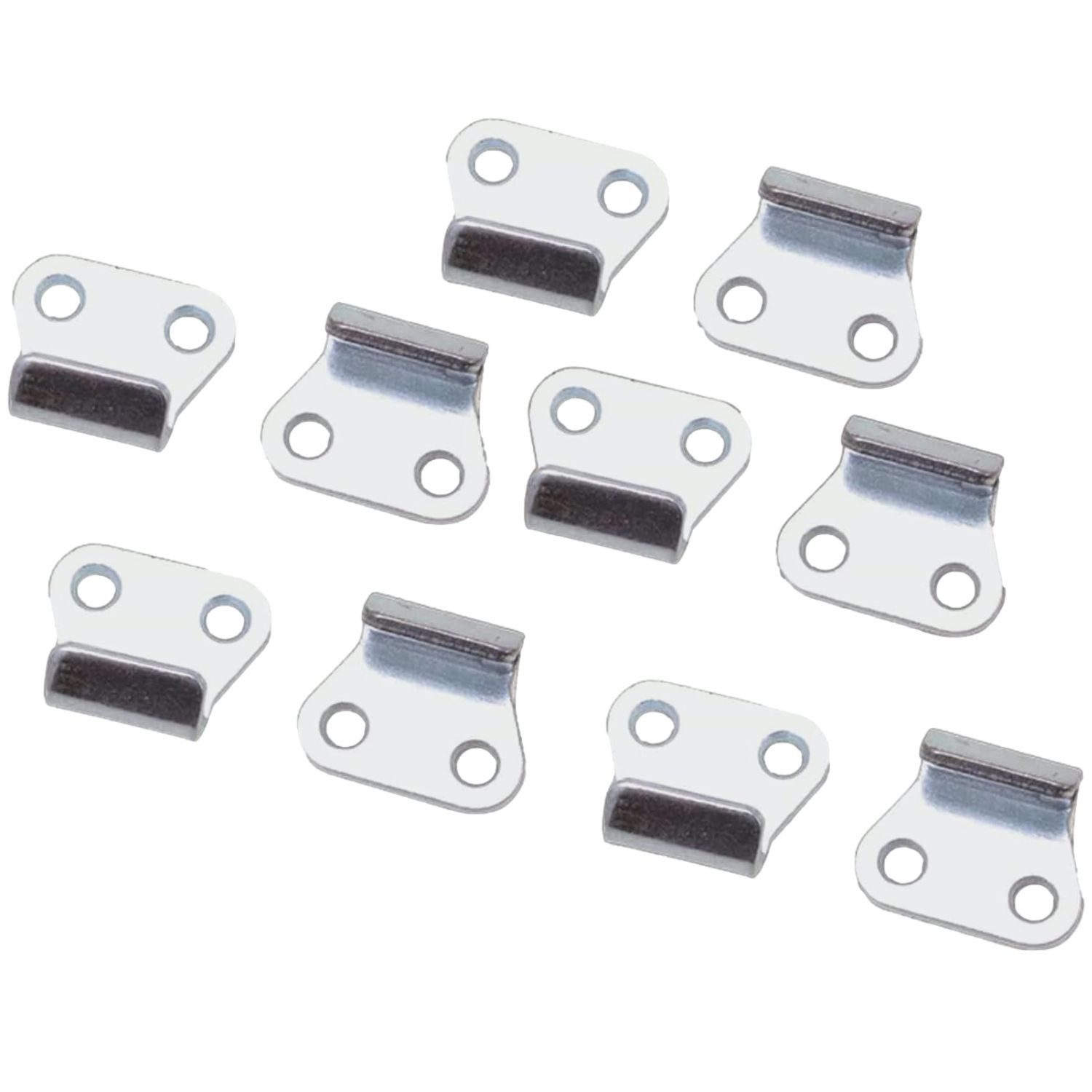 Diedrich Filmer GmbH PKW-Anhänger 10x Abspannhaken Metall Planenhaken Silber, Set, 10-tlg., 10x Abspannhaken, Anhängernetz Anhängerplane Haken Netzhaken Auto Anhänger Plane Netz