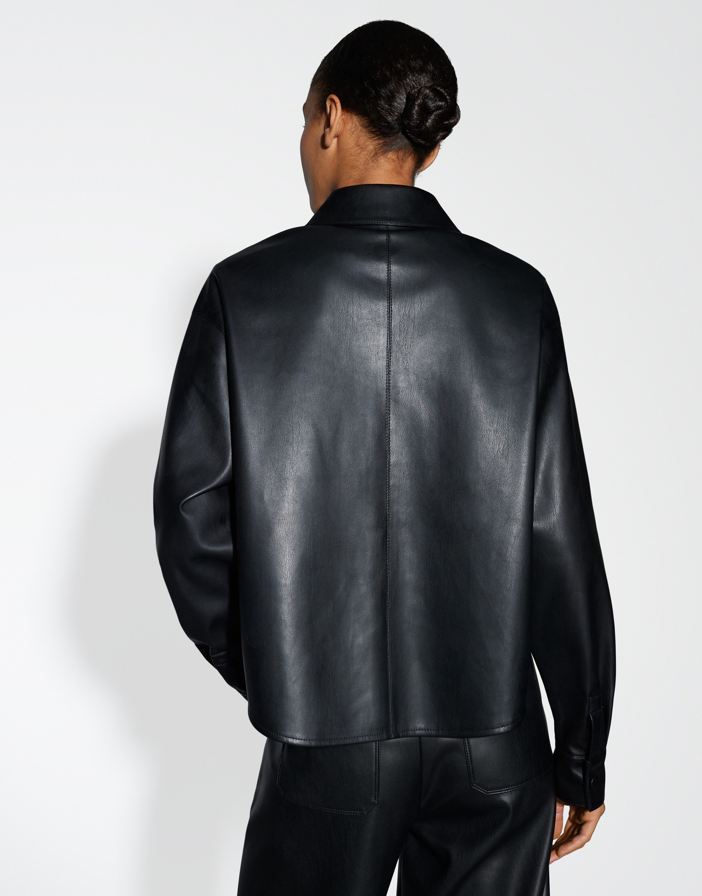 OPUS Hemdbluse FEDGY Regular in Lederoptik günstig online kaufen