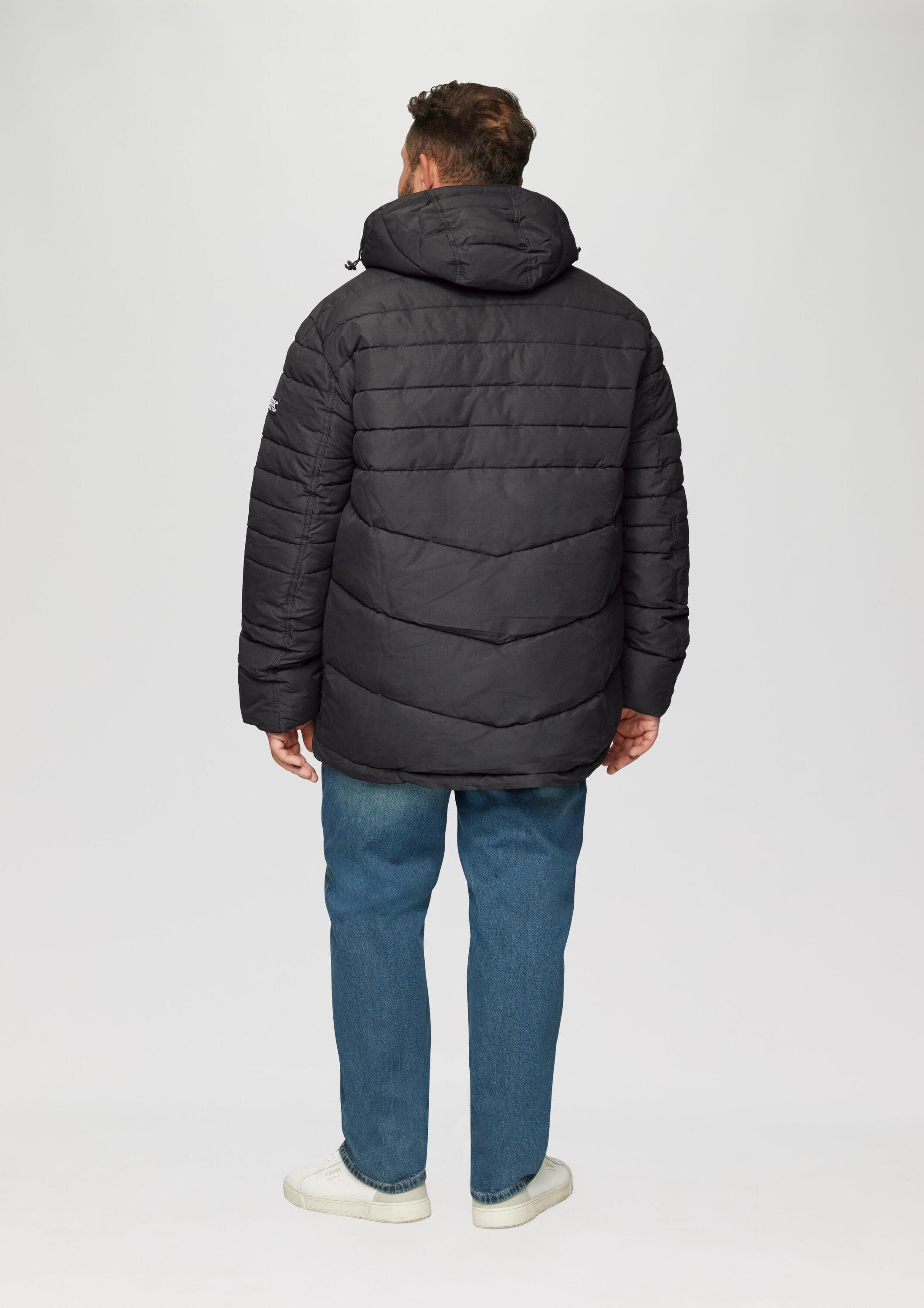 s.Oliver Winterjacke Outdoor-Jacke Gesteppte Jacke mit abnehmbarer Kapuze