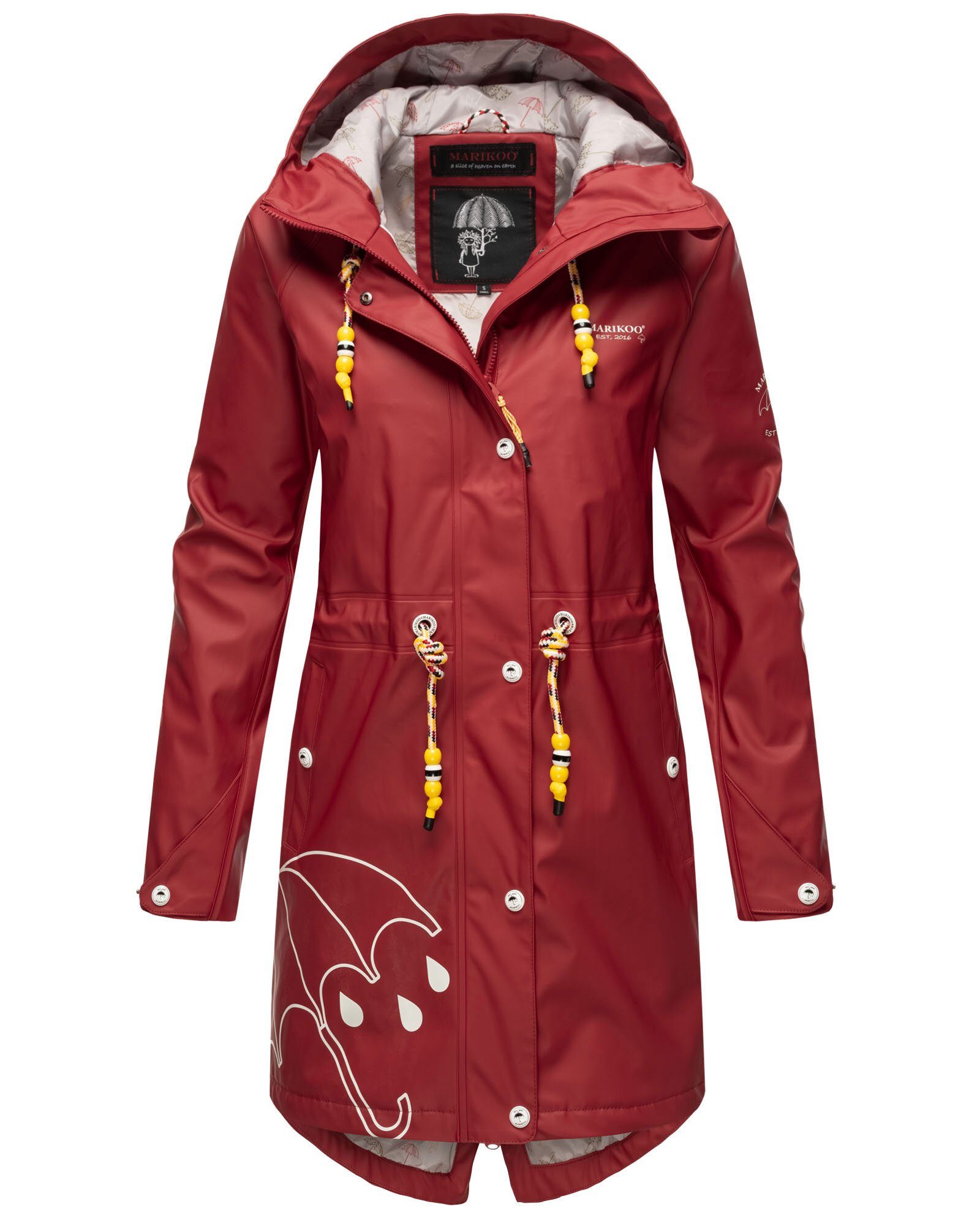 Marikoo Outdoorjacke Dancing Umbrella mit einer großen Kapuze günstig online kaufen