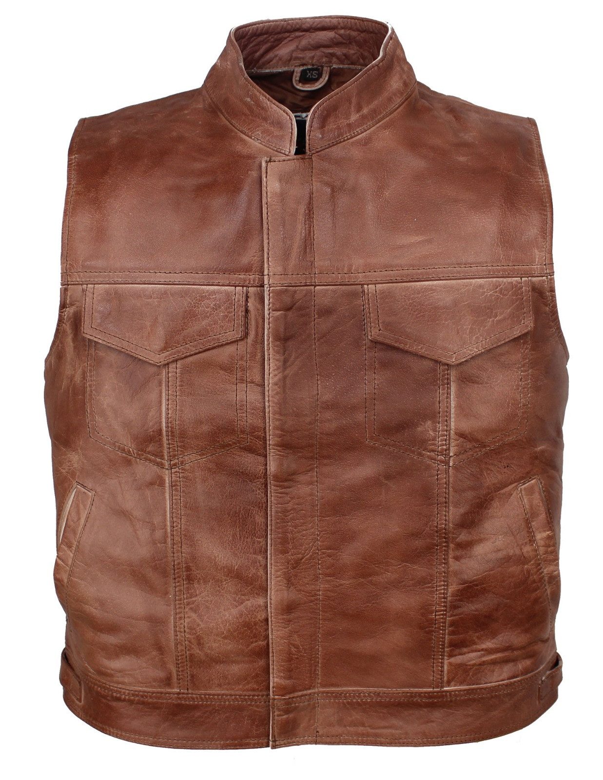 Alpha Speeds Lederweste Herren ANARCHY KLASSIKER Motorrad/Biker in Retro/Vi günstig online kaufen