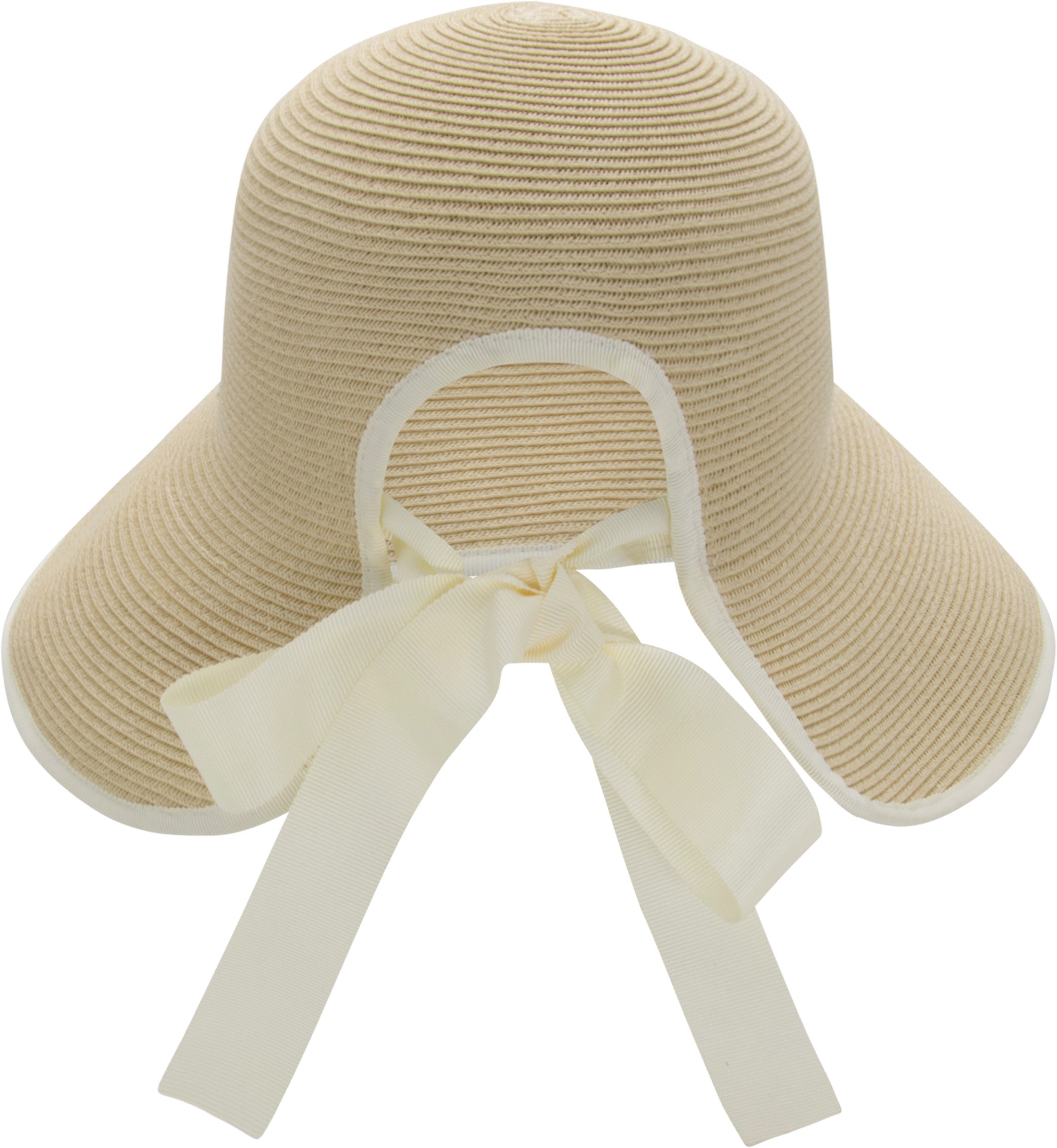 chillouts Sonnenhut Red Oak Hat Femininer Sonnenhut mit Schleife am Hinterkopf