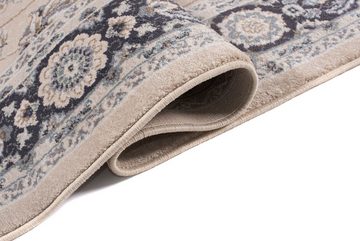 Orientteppich Oriente Teppich - Traditioneller Teppich Orient Beige Grau, Mazovia, 60 x 100 cm, Geeignet für Fußbodenheizung, Pflegeleicht, Wohnzimmerteppich