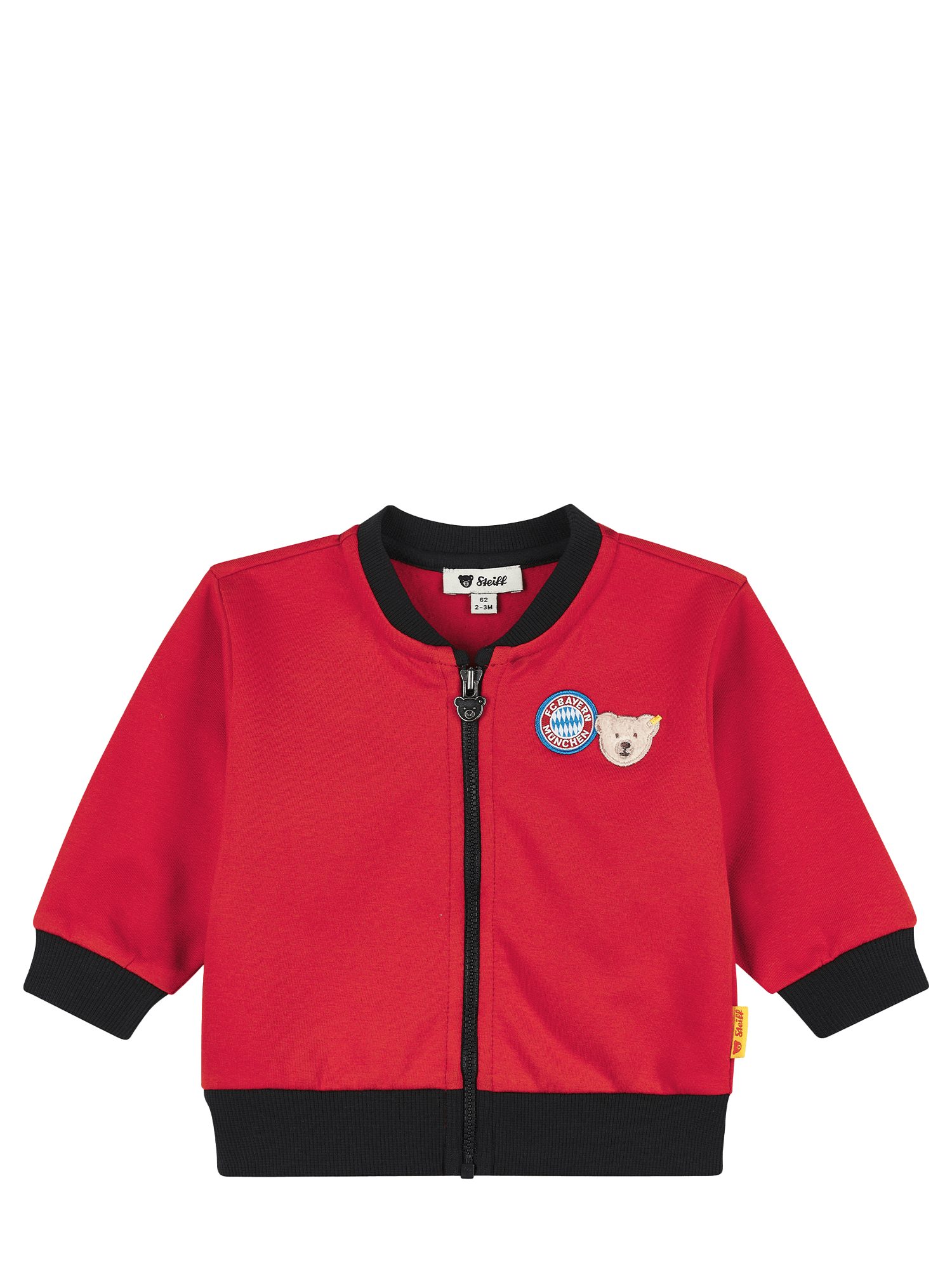 Steiff Trainingsjacke FC Bayern München, Zip-Jacke, Baby, Rot