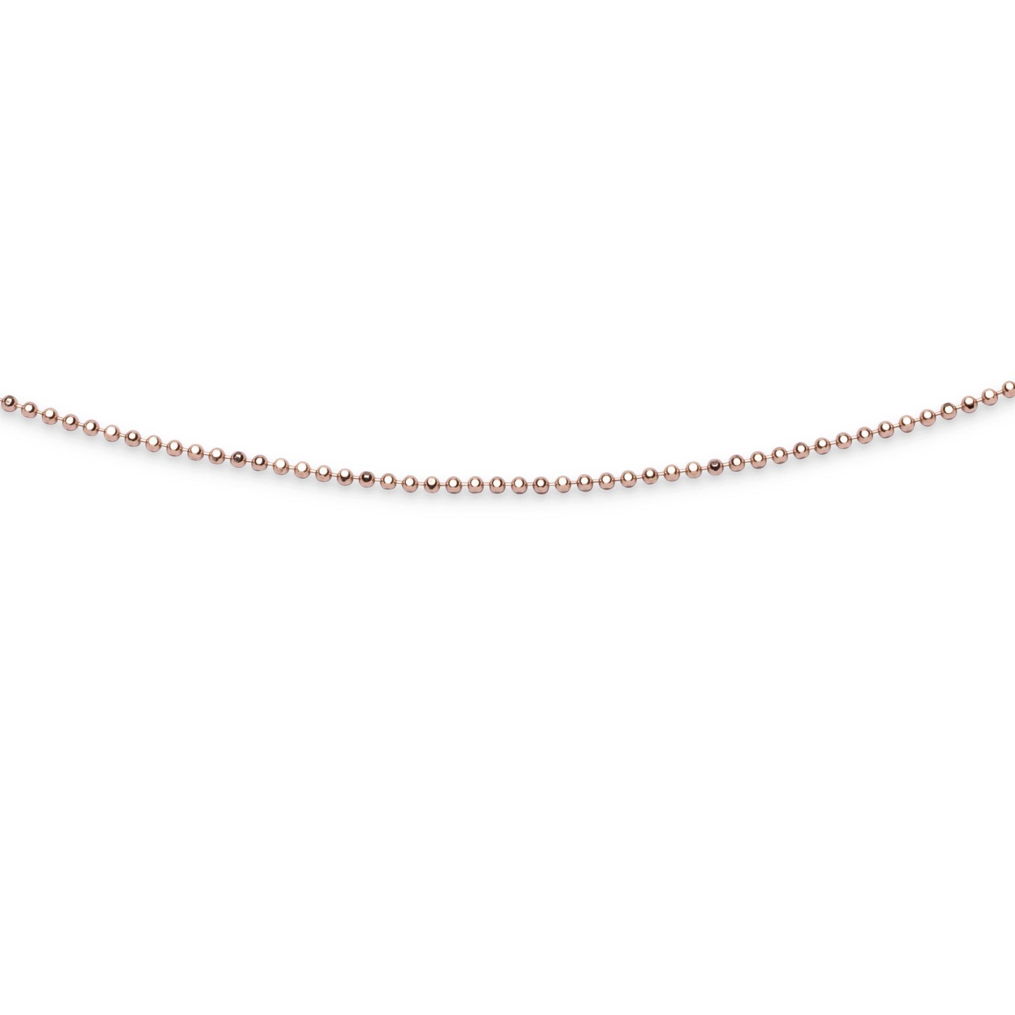 Valentinstagsgeschenk DUR Kette ohne Anhänger Schmuck: Kette "Kugel, geschliffen" 1,8 mm, 925er Sterlingsilber, 40